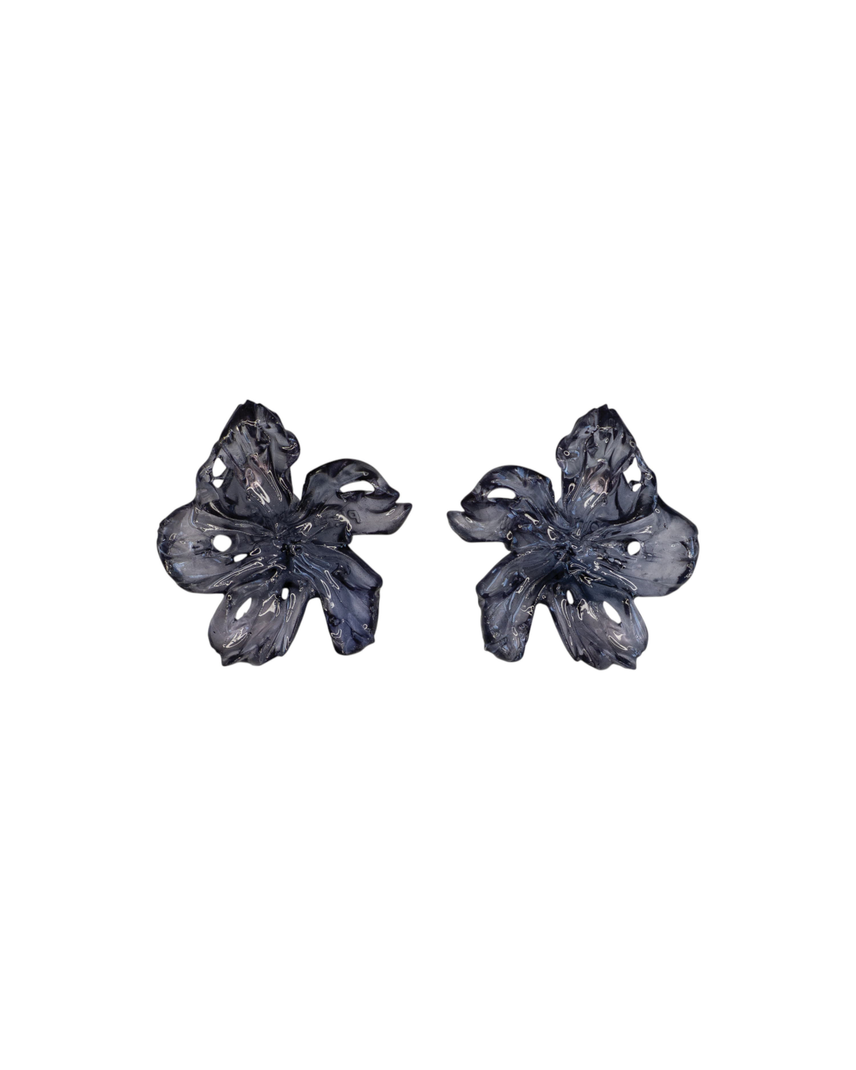 Pleiosien - Flower Earrings (Medium) - Lavender