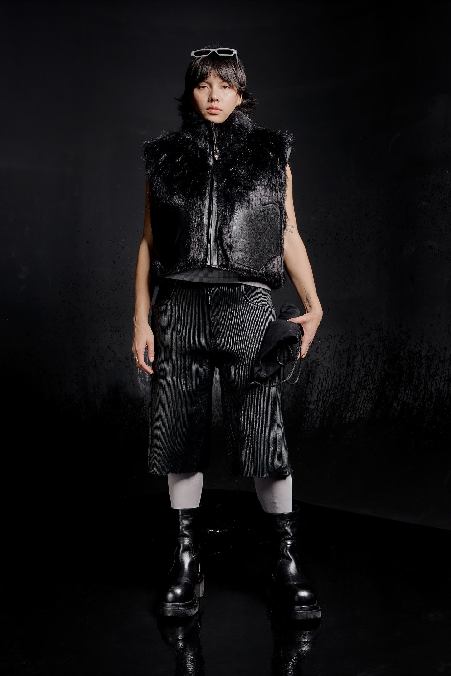 Mercy x Mankind - 'RUH' Fur Jacket - Black