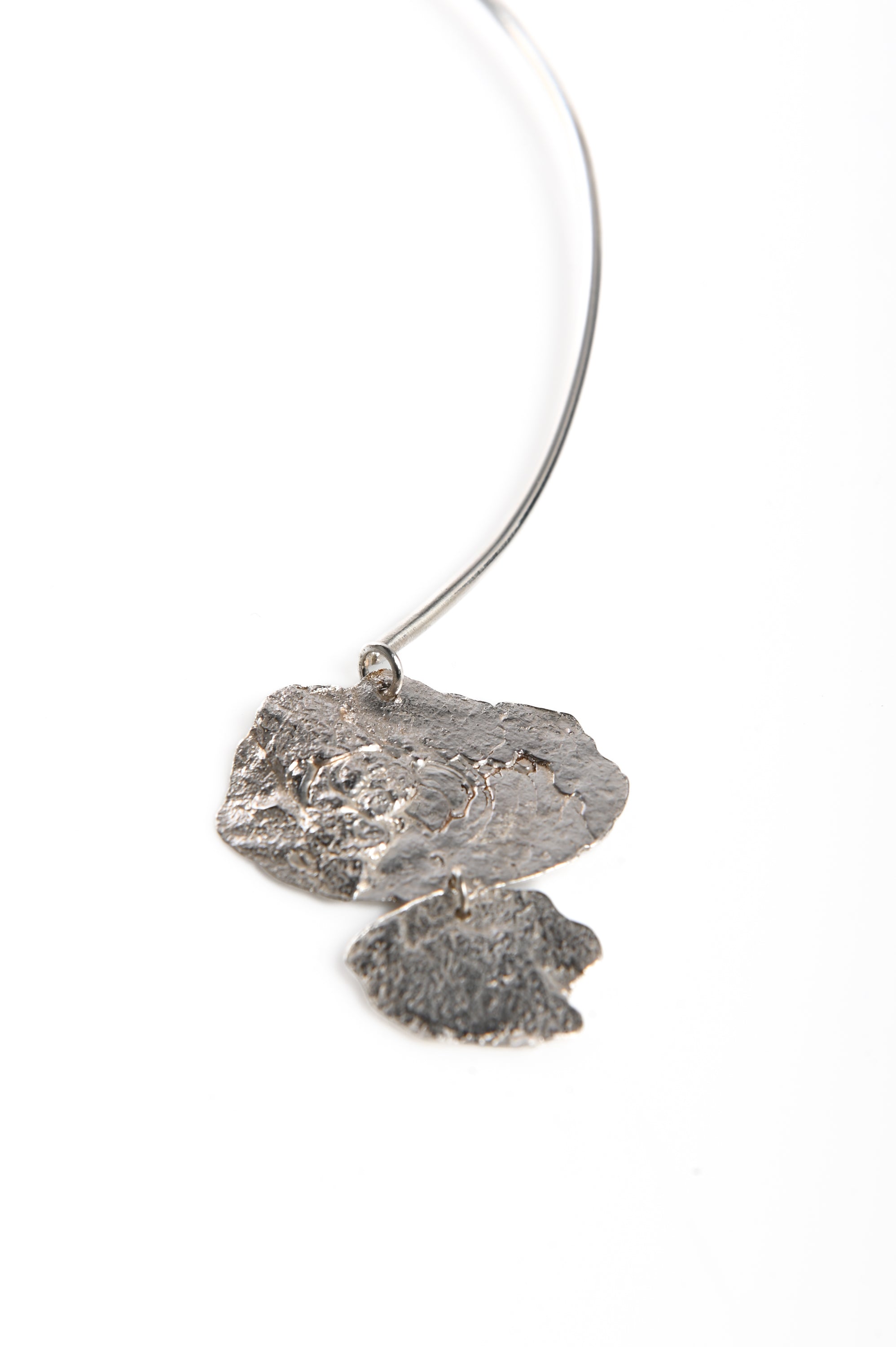 Arven Studio - Open Front Collar with Textured Pendant