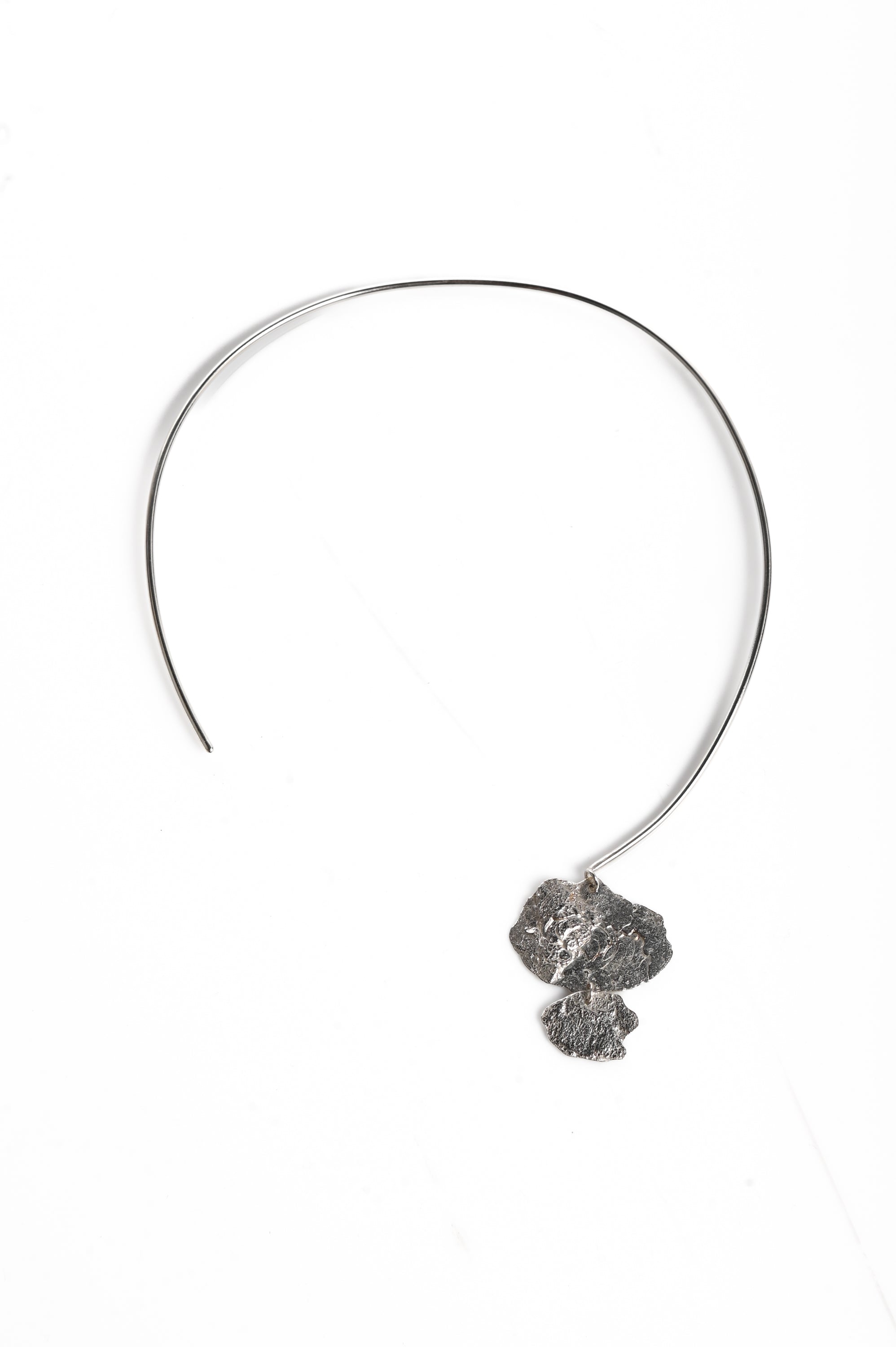 Arven Studio - Open Front Collar with Textured Pendant