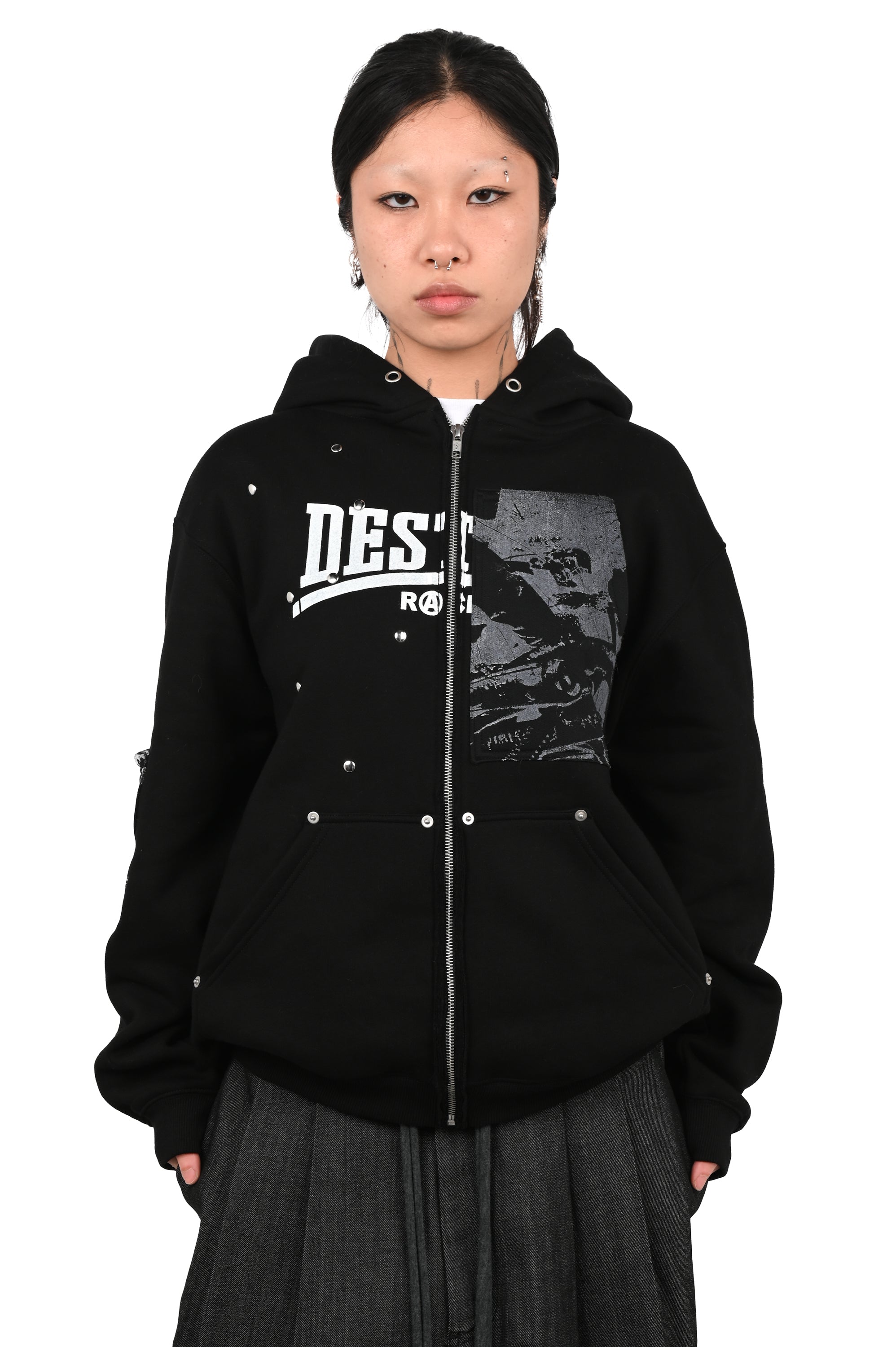 ASAU - Destroy Racism (Swallow Your Pride) Hoodie - Black