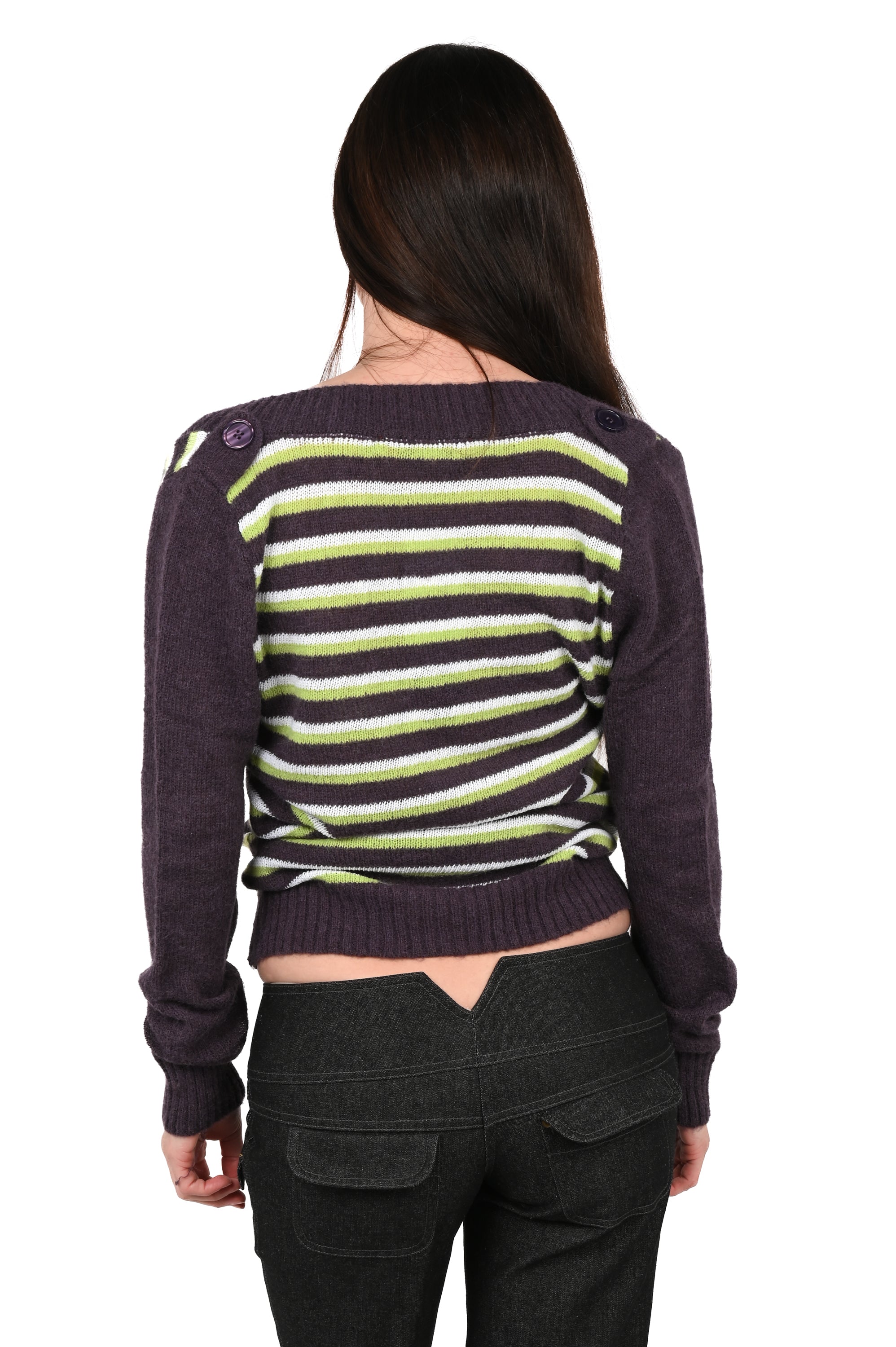 Ben Doctor - Neon Stripe V-Neck Sweater