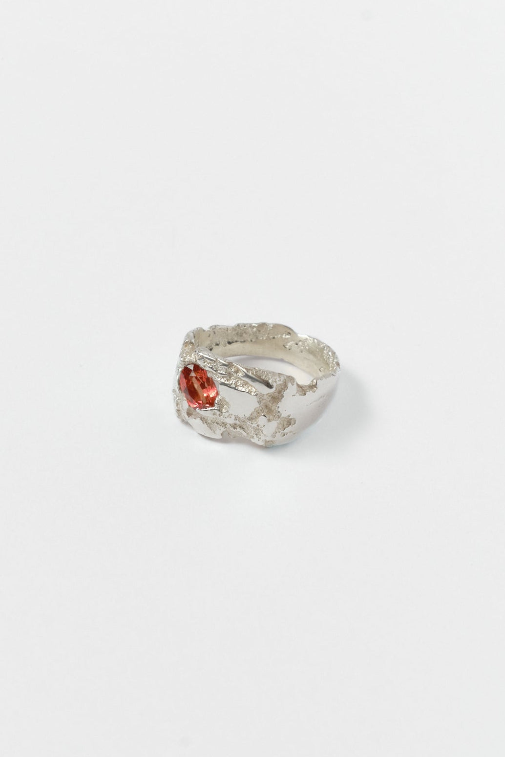 Brent Ruby - 1/1 Signet with Oval Stone - Orange