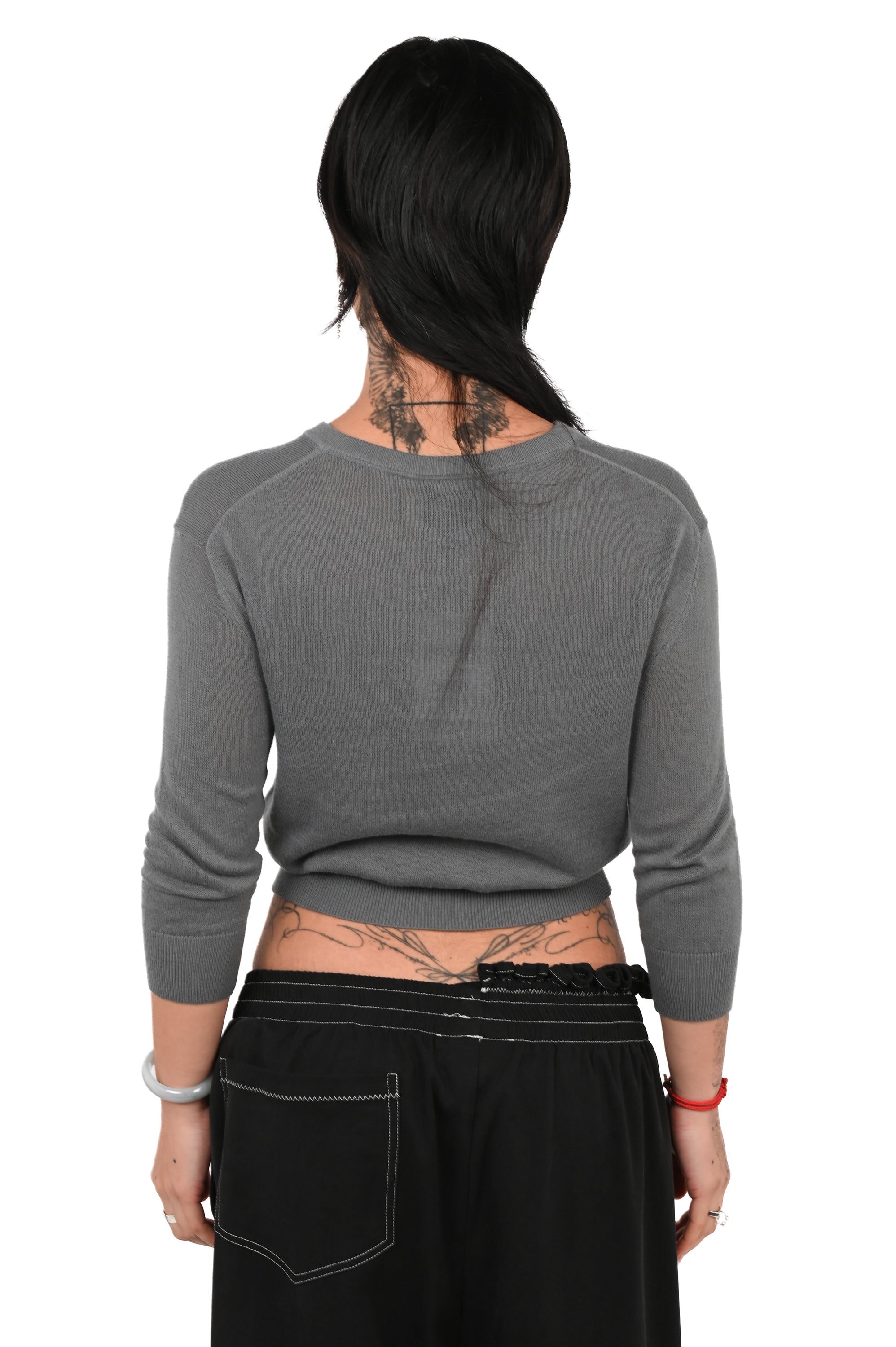 Club Venus - Brunswick V Neck Jumper - Grey