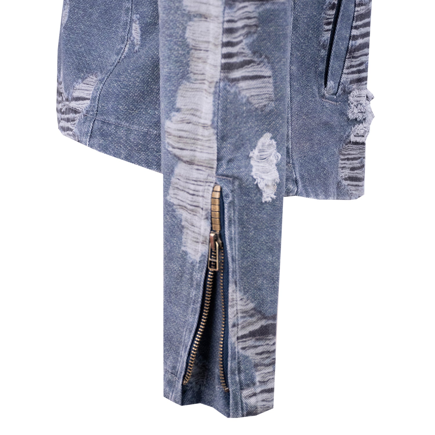 Delfos - Meta Biker Jacket Distressed