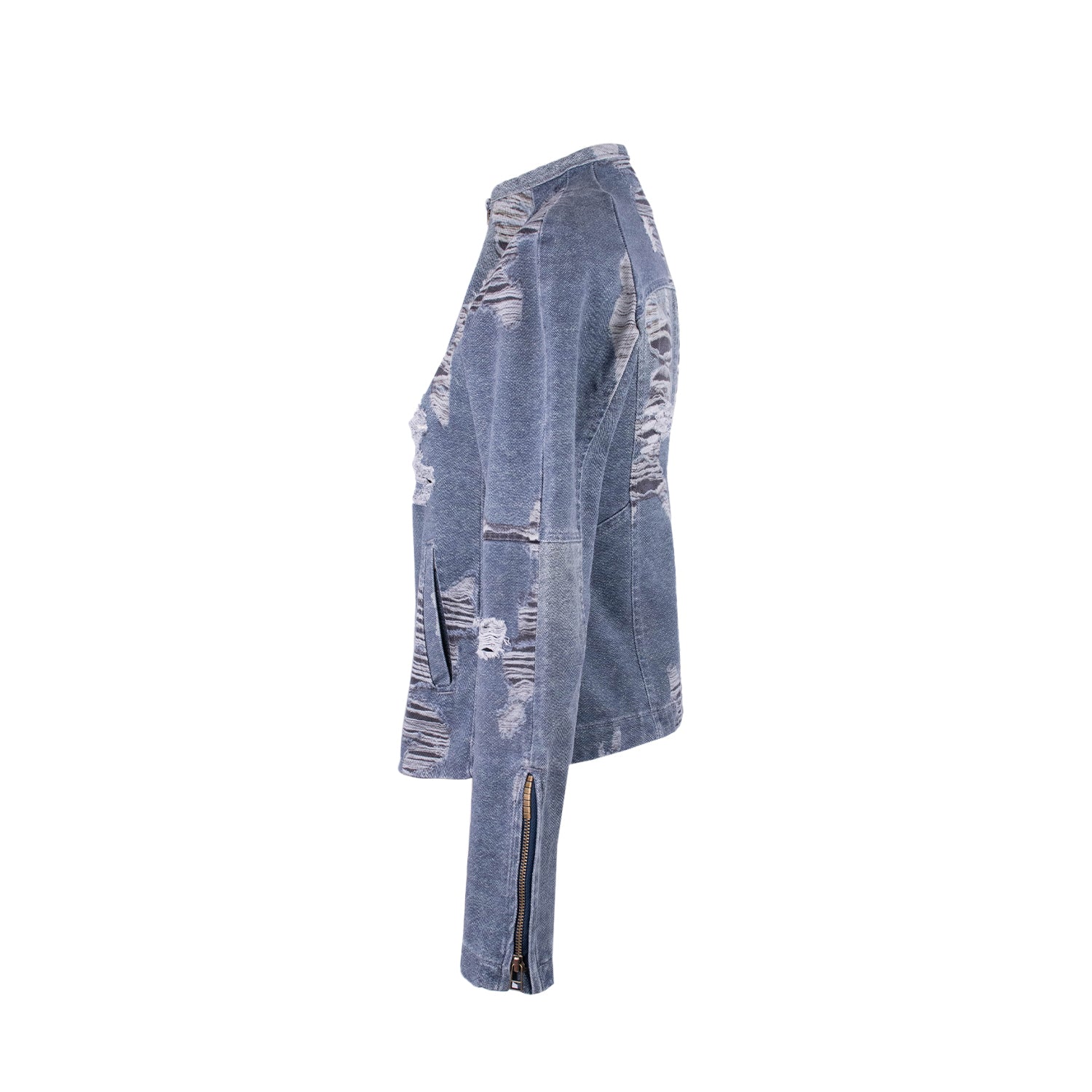 Delfos - Meta Biker Jacket Distressed