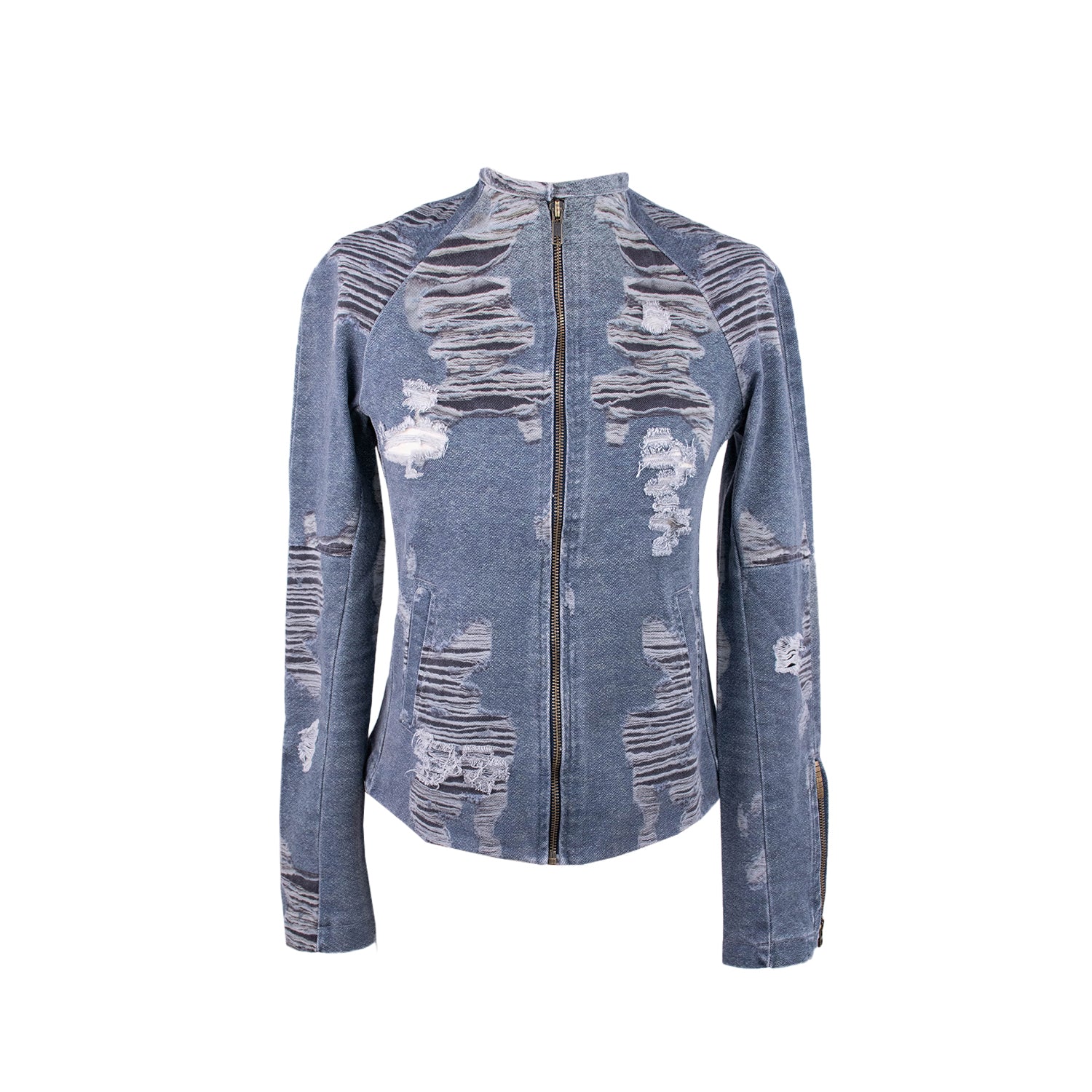 Delfos - Meta Biker Jacket Distressed
