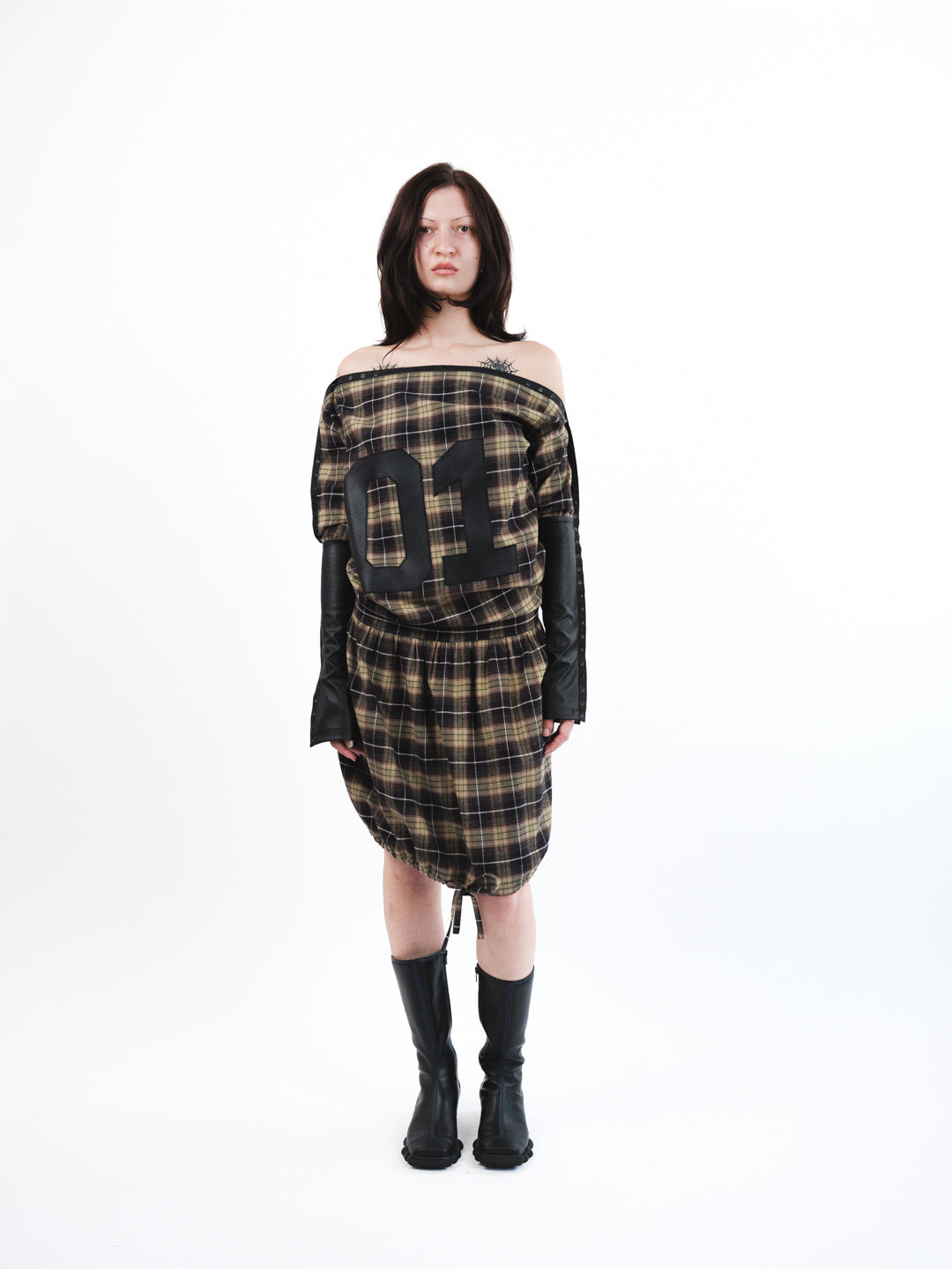 Urte Kat - Snap 01 Dress - Tartan