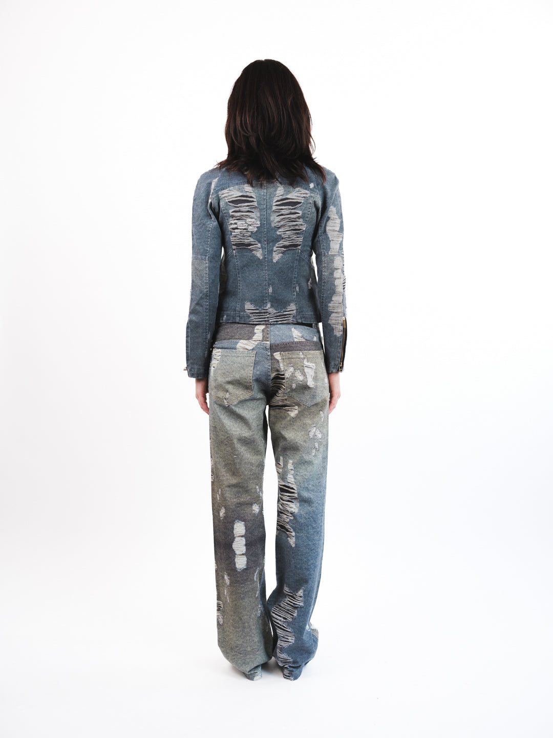 Delfos - Meta Biker Jacket Distressed