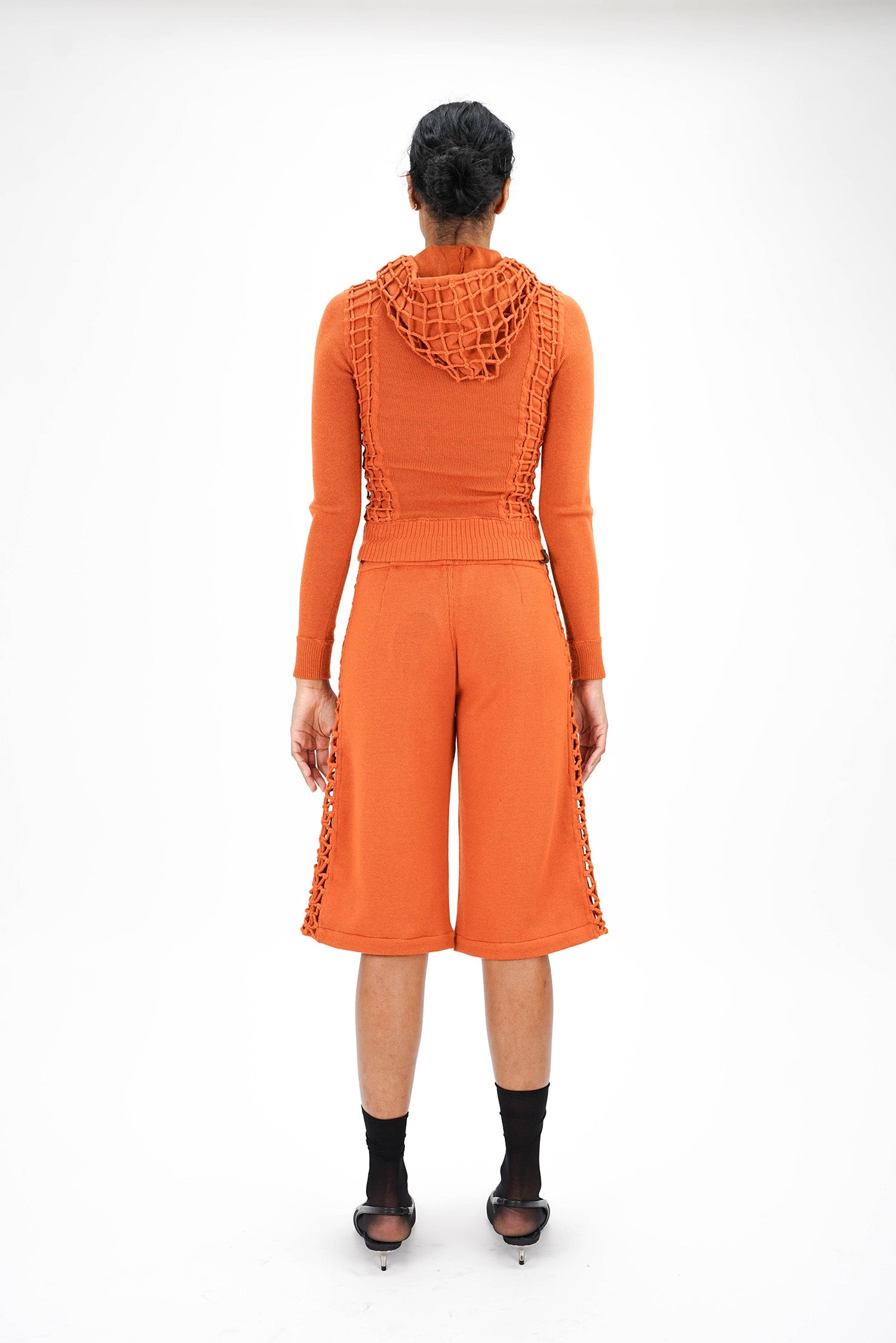 Isa Boulder - Overlap Macramist Hoodie - Ginger