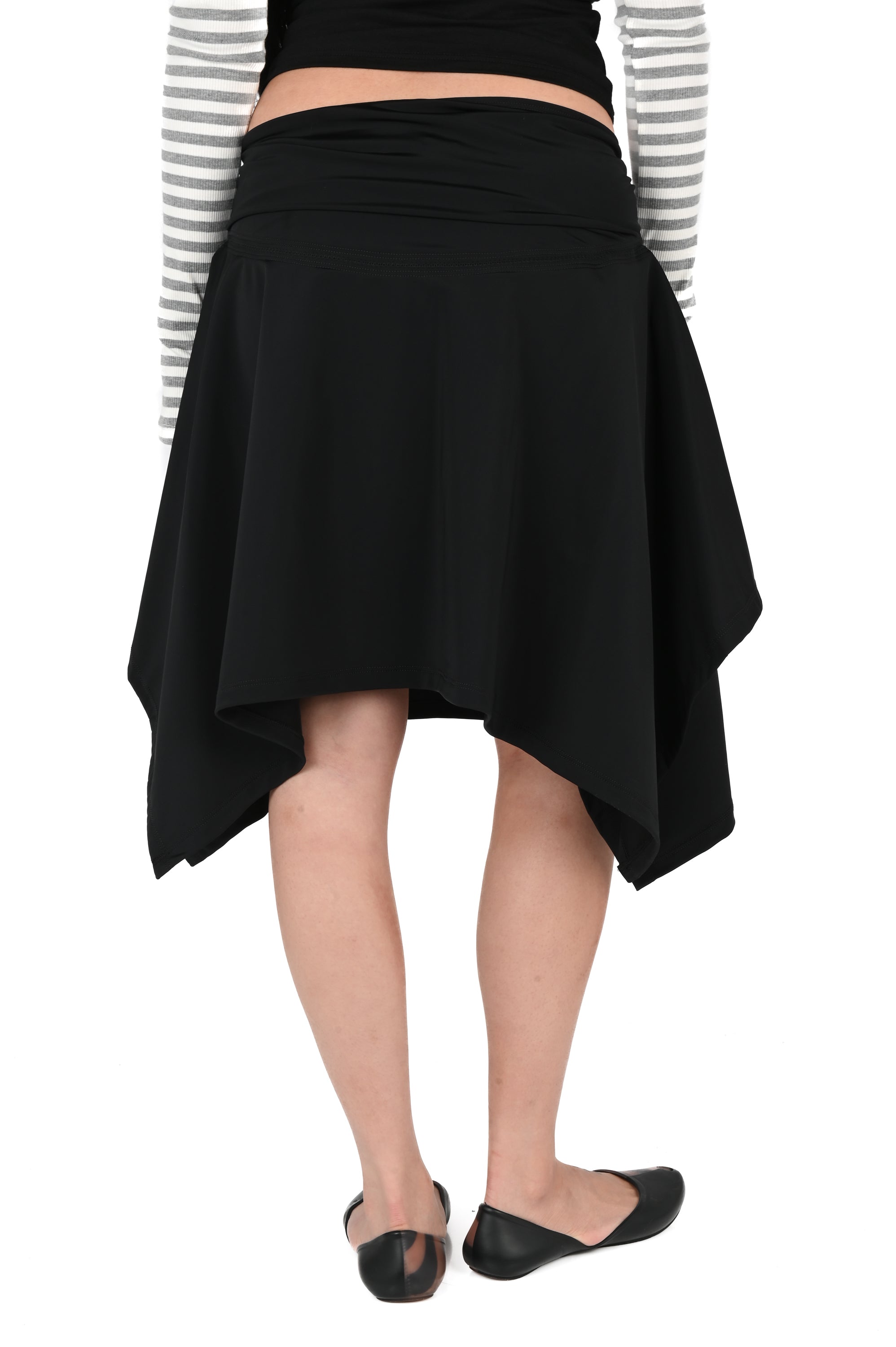 Emily Watson - Midi Handkerchief Skirt - Black