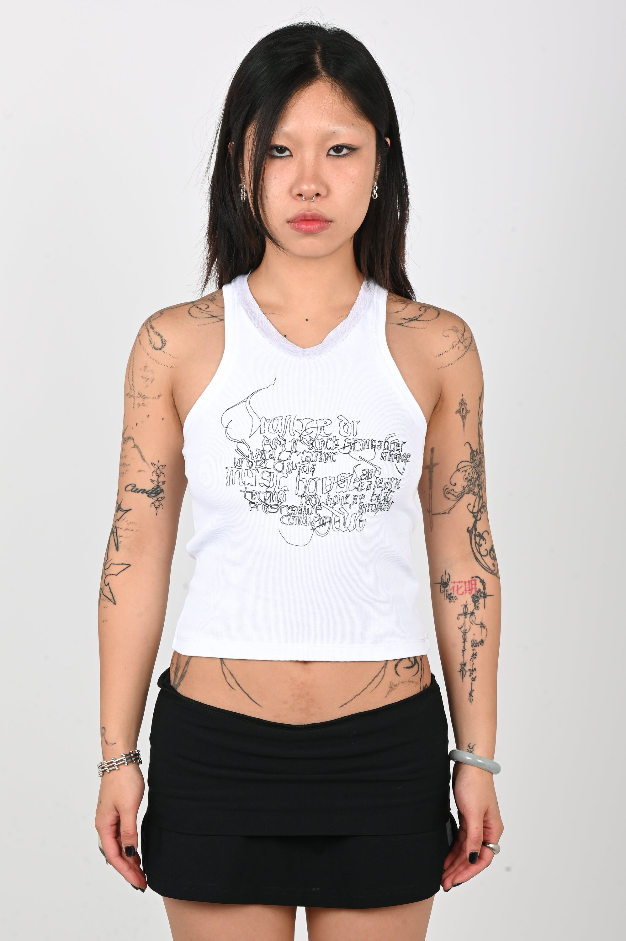 Club Venus - Club Wub Tank - White/Black