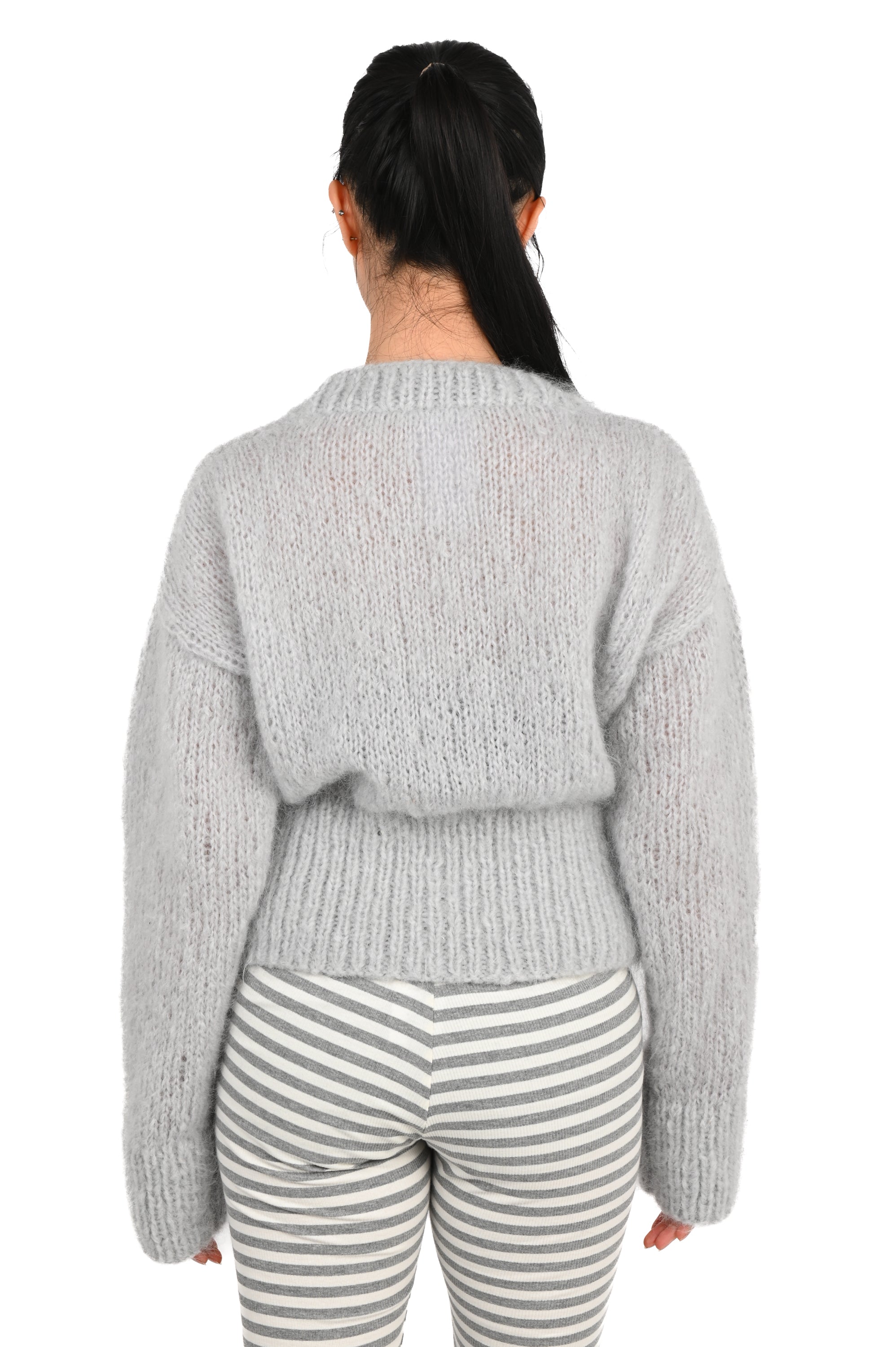 Frisson Knits - Daphne Sweater - Grey Marle