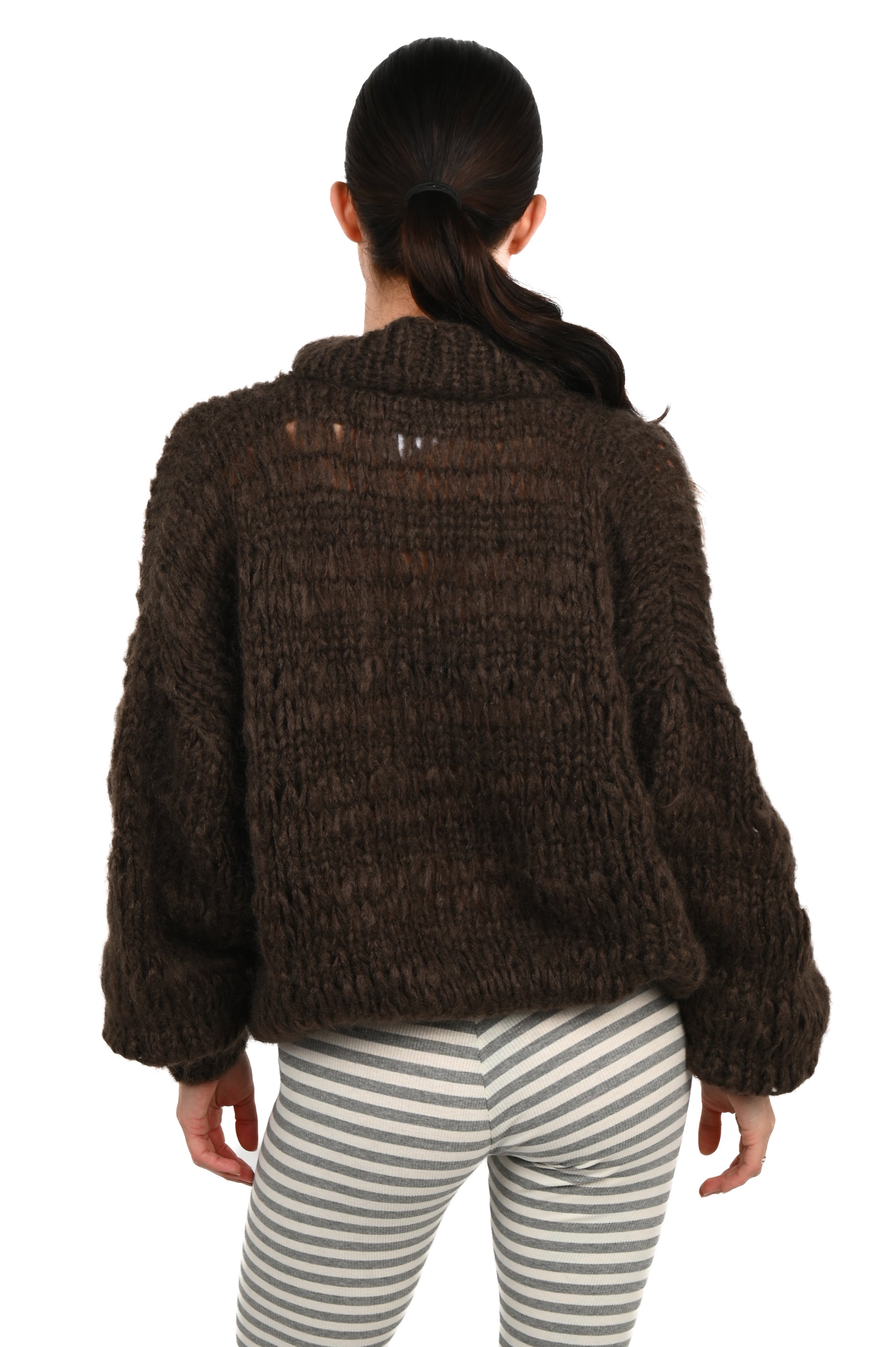Frisson Knits - Isabella Sweater - Brown