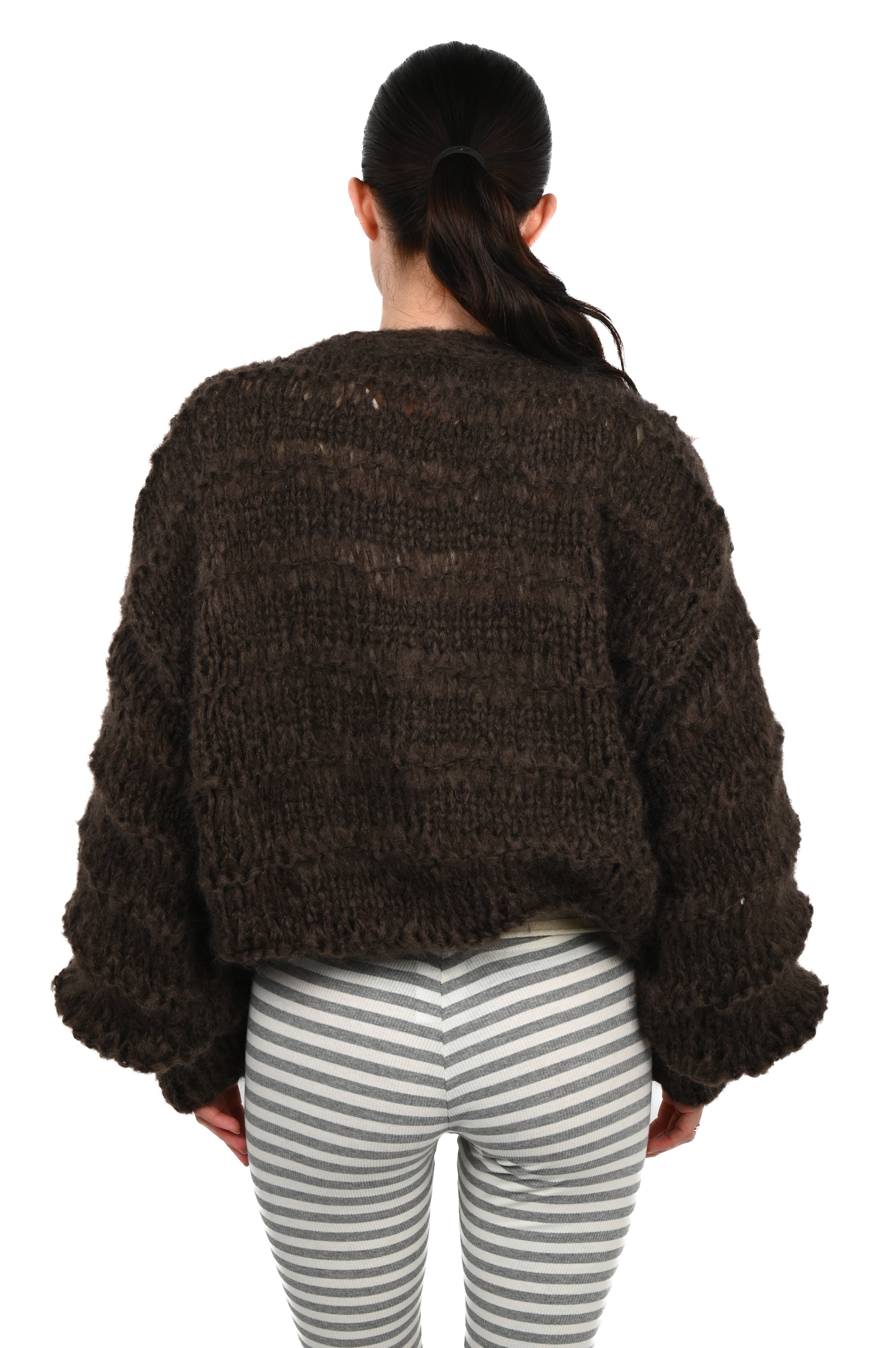 Frisson Knits - Becca Cardigan - Brown