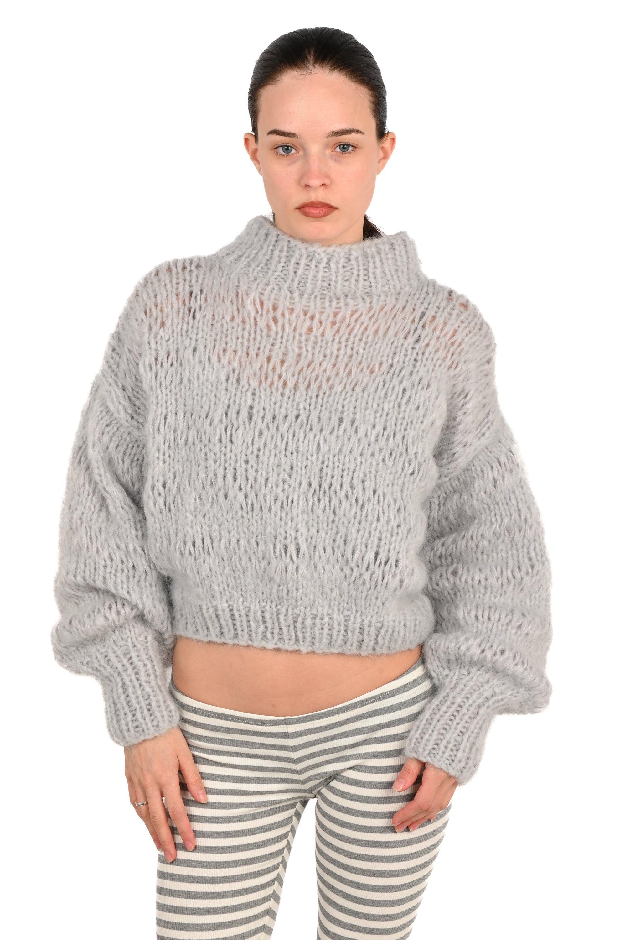 Frisson Knits - Isabella Sweater - Silver