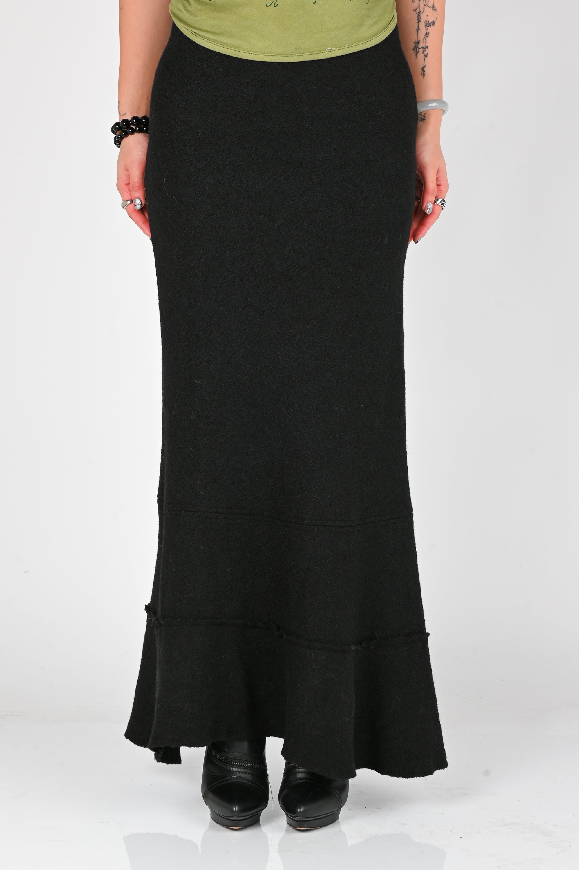 Be Right Back - Problems Maxi Skirt - Black