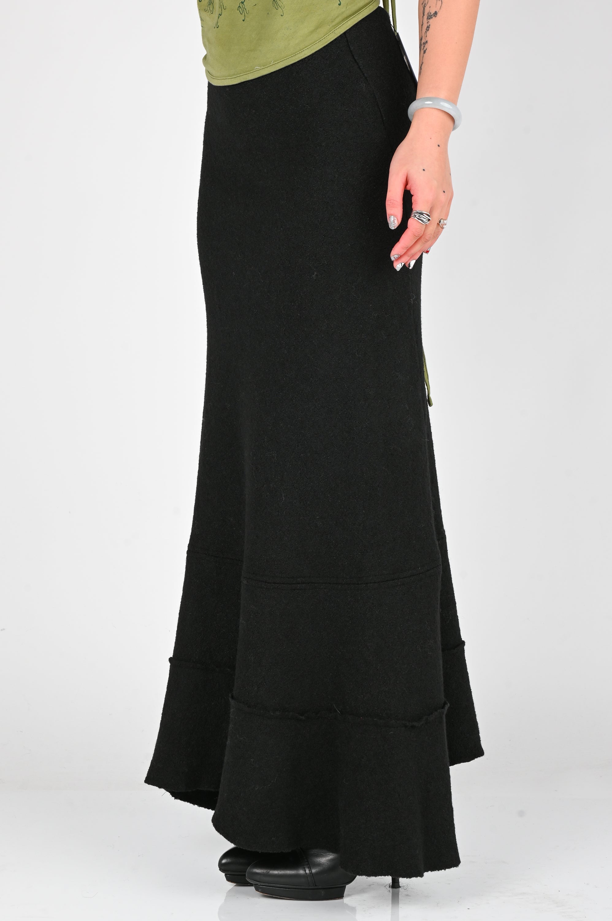 Be Right Back - Problems Maxi Skirt - Black