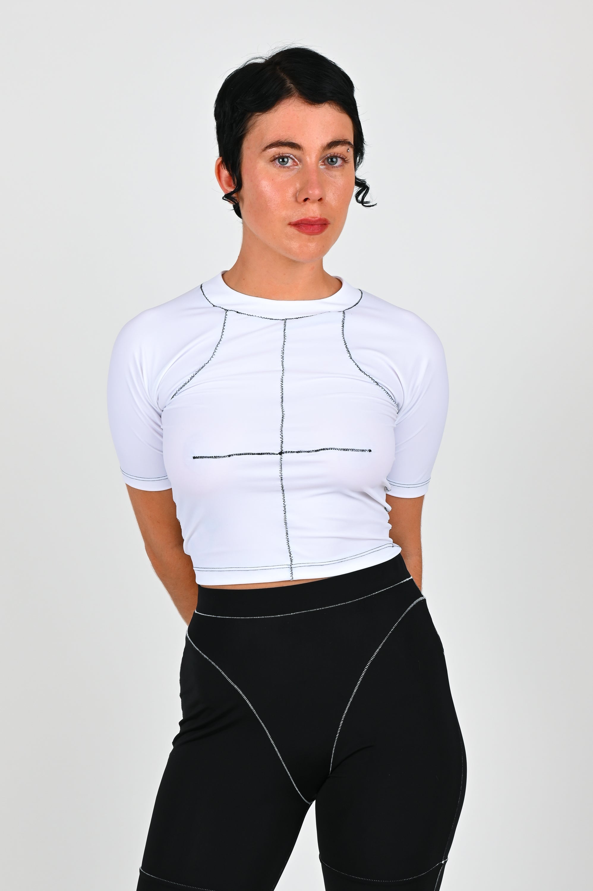 Be Right Back - Fitness Top - White