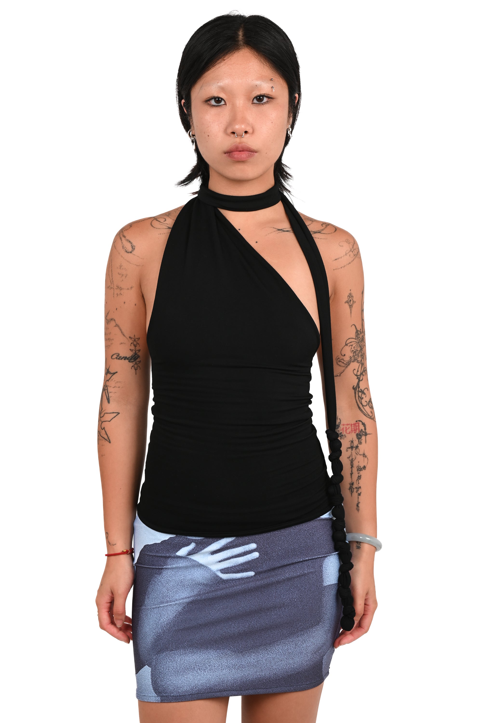It's My Roommates - Weighted Asymmectric Top - Black