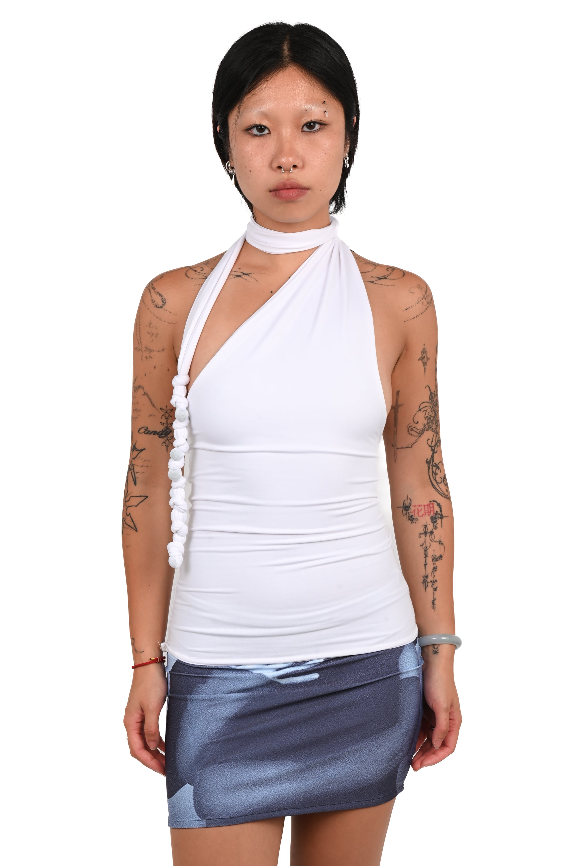 It's My Roommates - Weighted Asymmectric Top - White