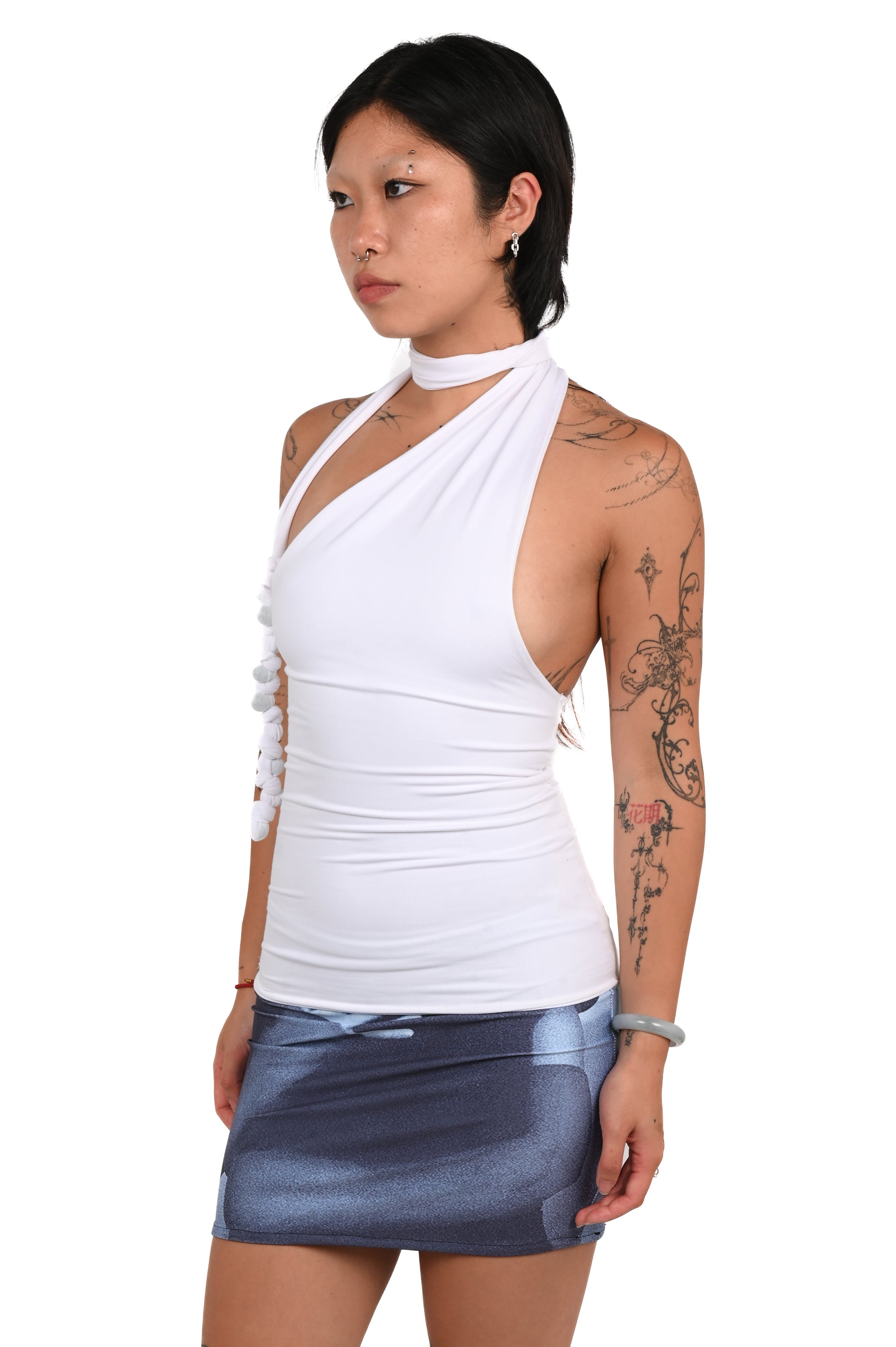 It's My Roommates - Weighted Asymmectric Top - White