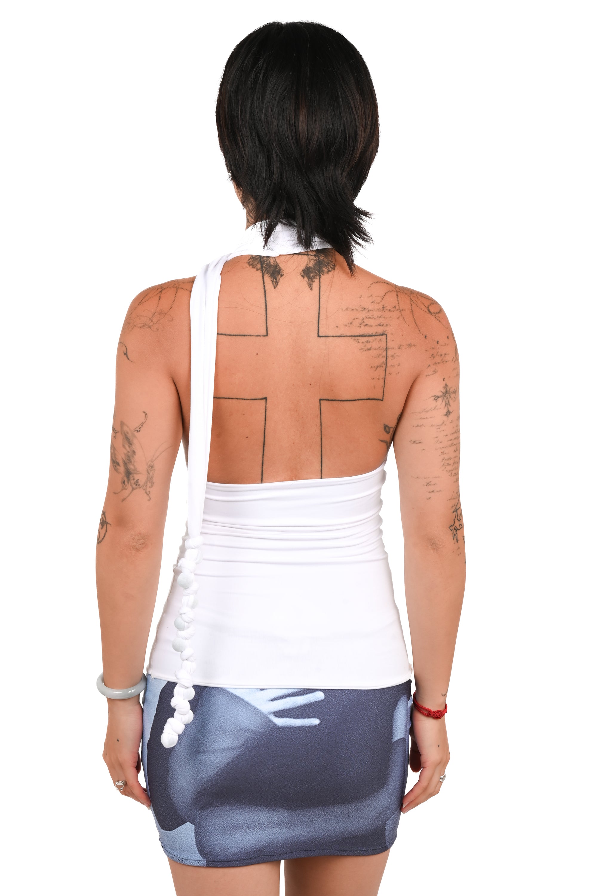 It's My Roommates - Weighted Asymmectric Top - White