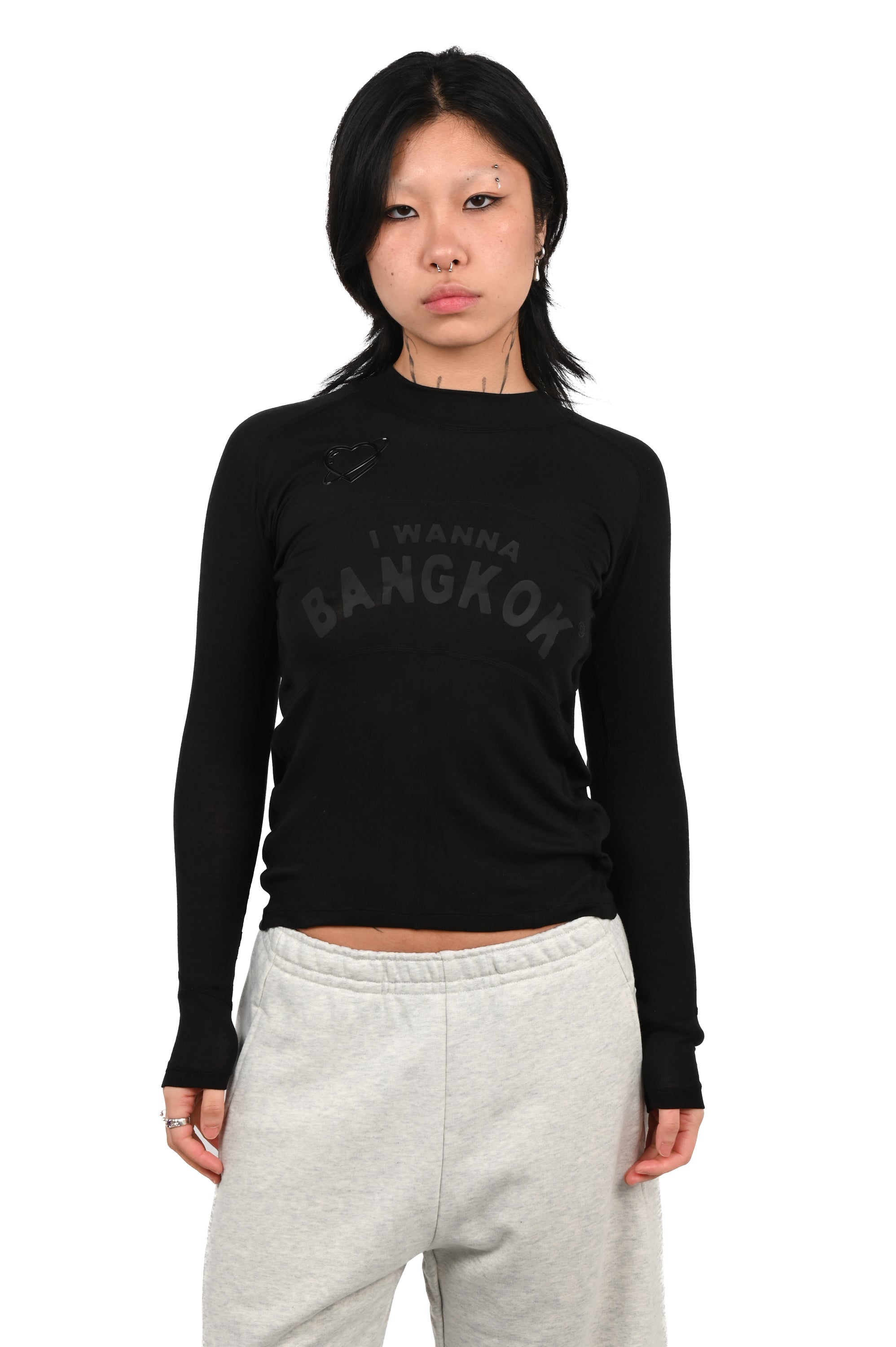 IWANNABANGKOK - Super Duper Tee - Black Wool