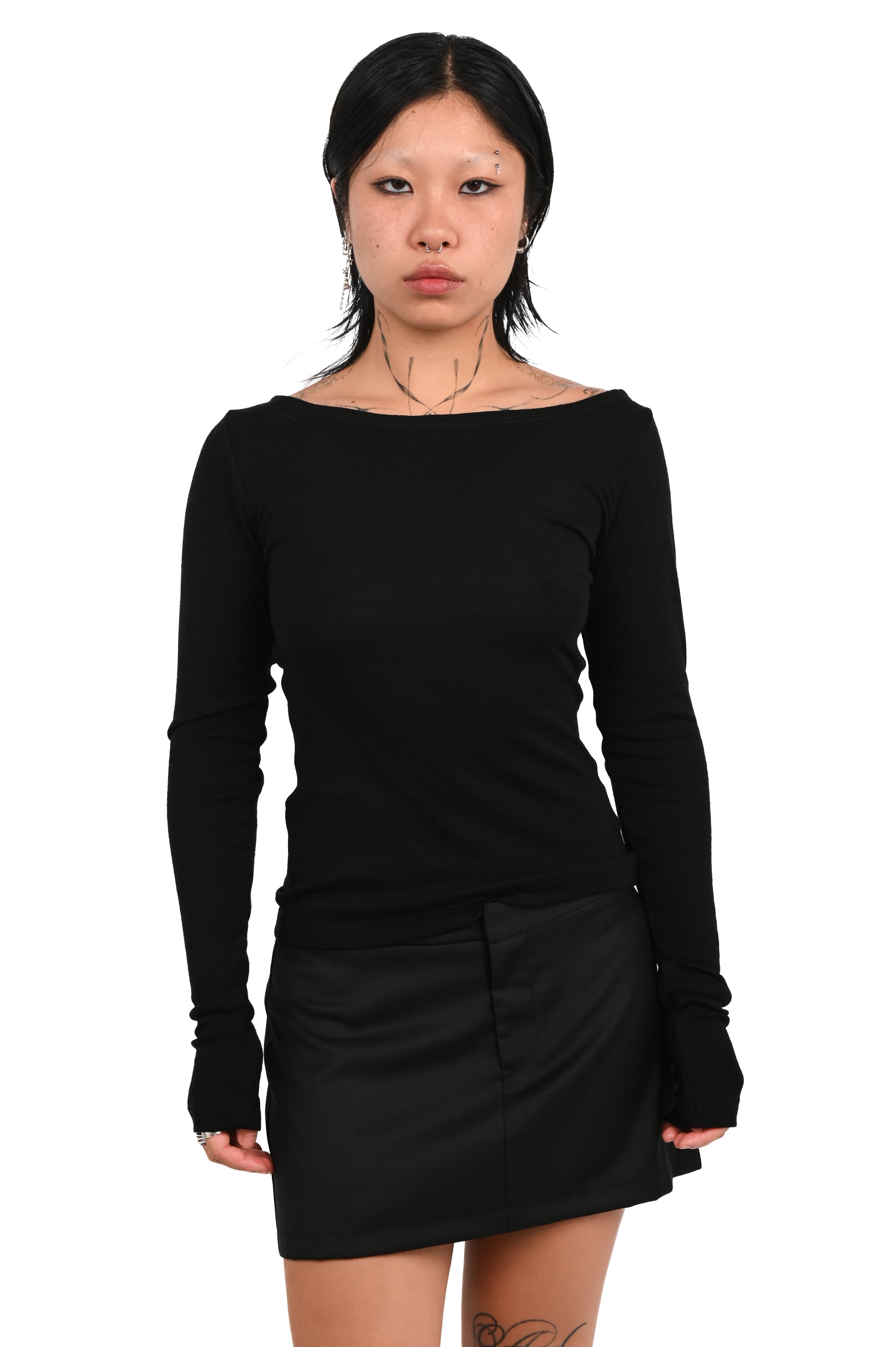 KAHE - Fatale Long Sleeve Top - Black