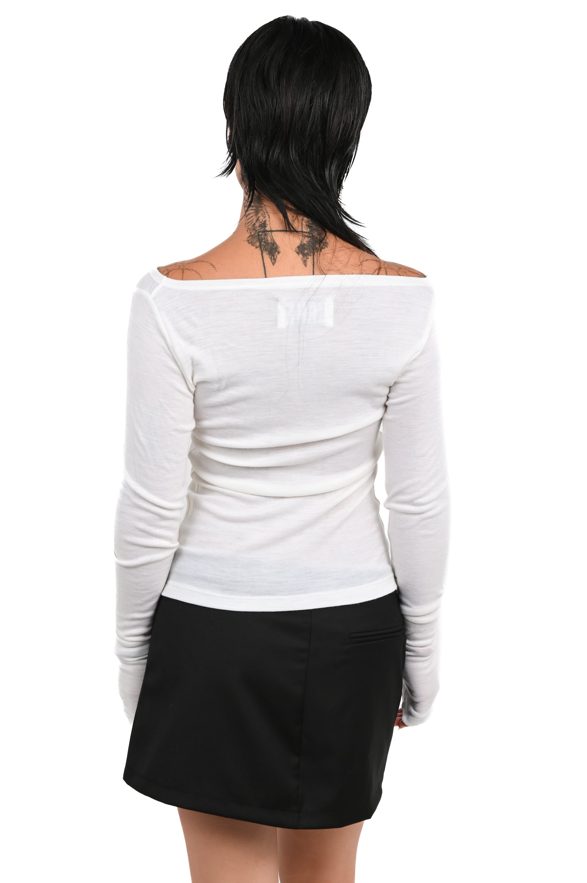 KAHE - Fatale Long Sleeve Top - White