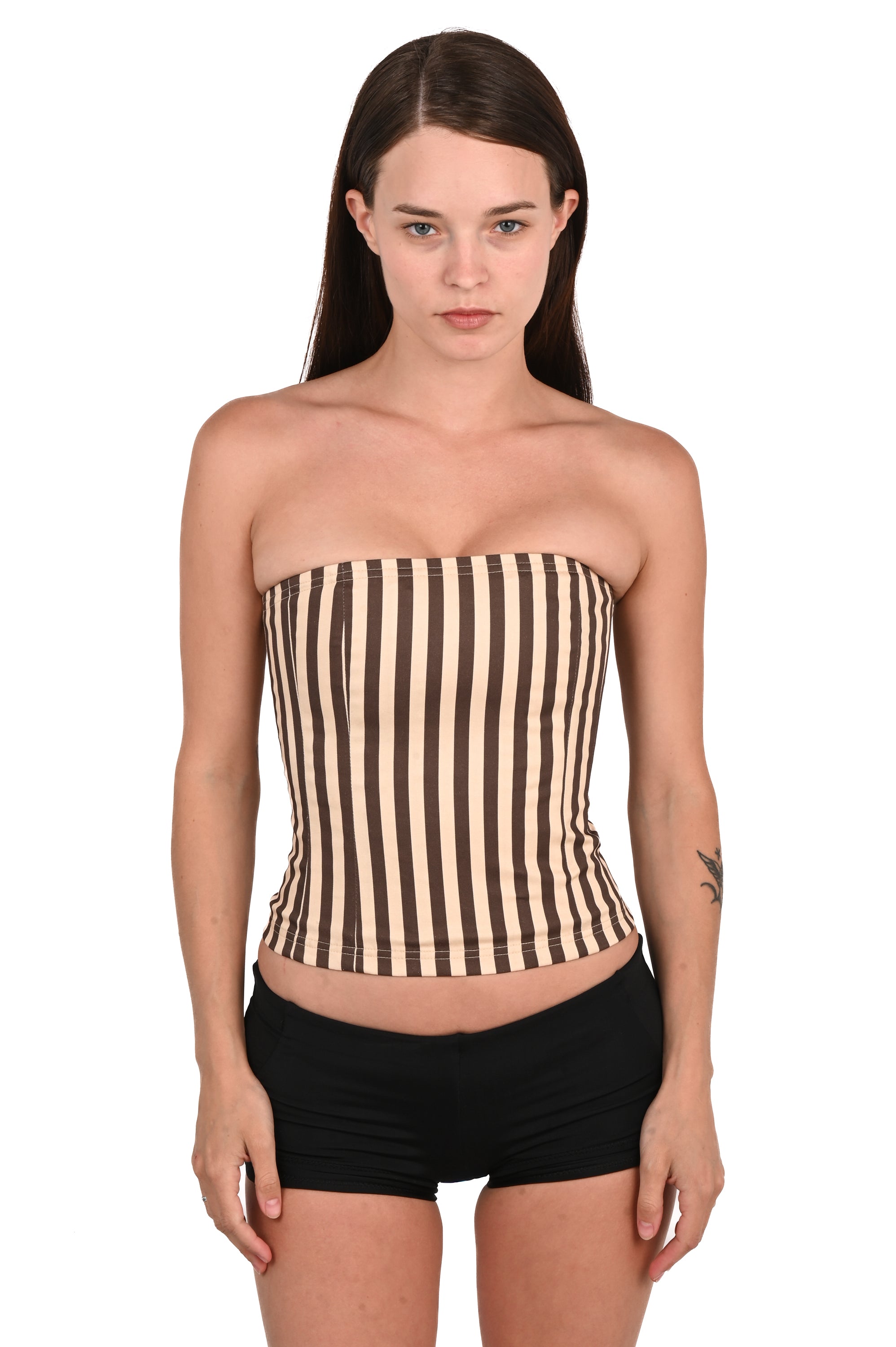 Lova Mohan - Classic Corset - Chocolate Stripe