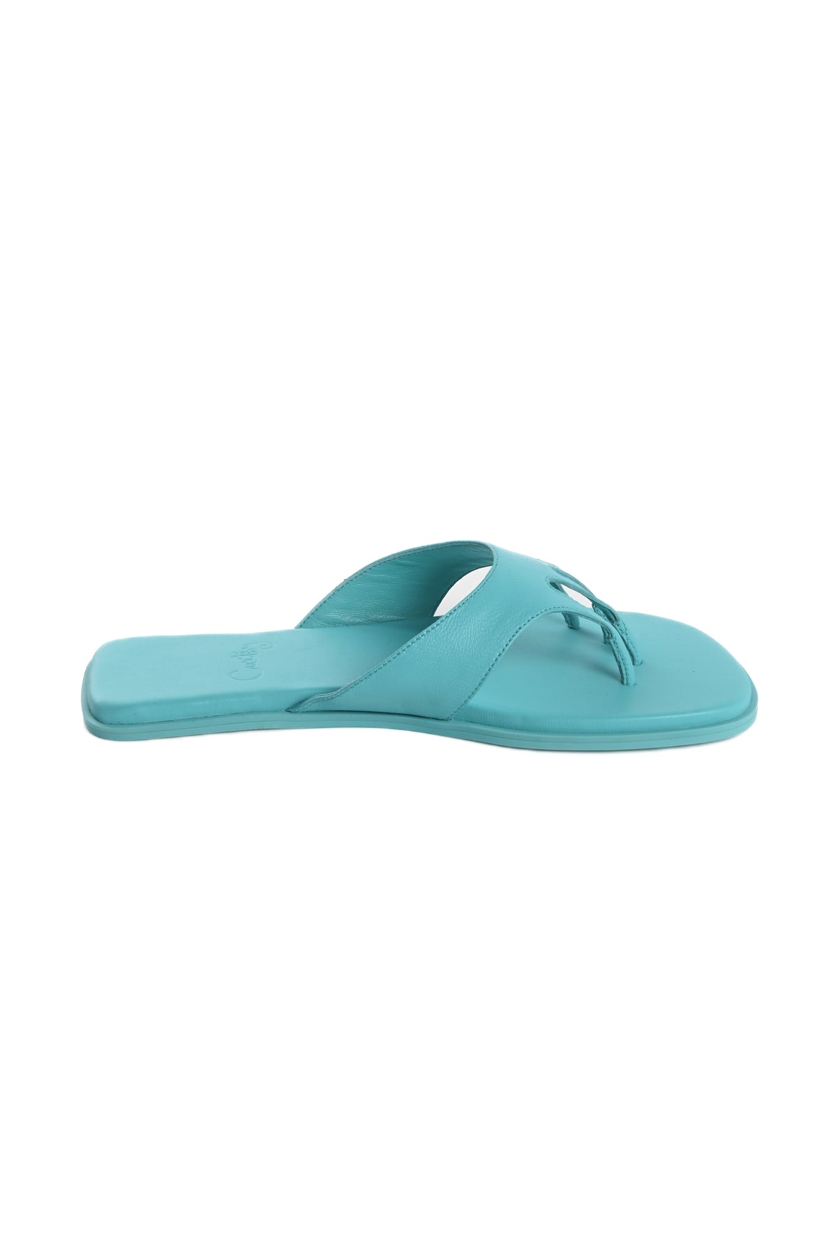 Curtsy - Toe Post Flat - Aqua