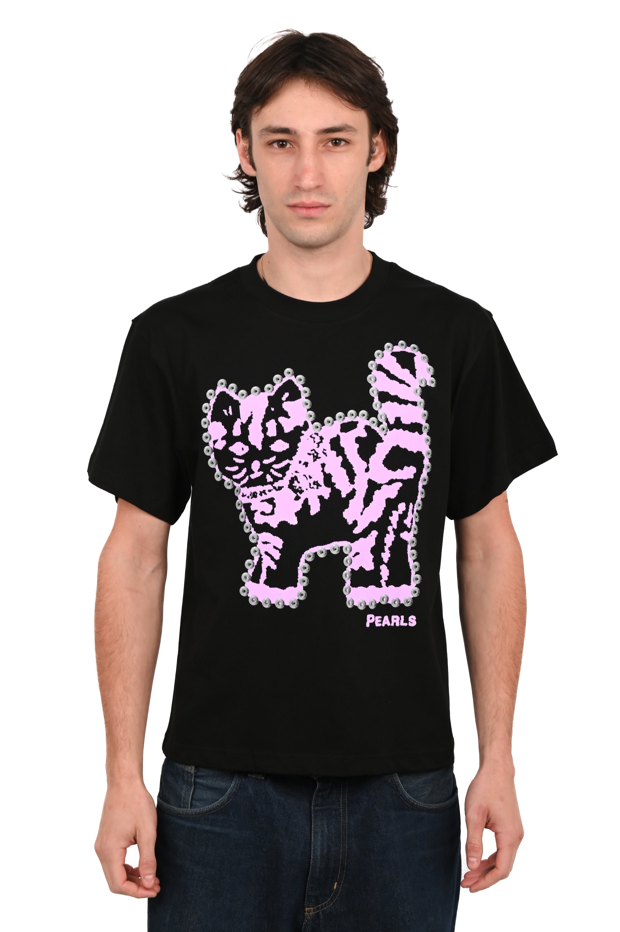 Pearls - Stud Muffin Tee - Black