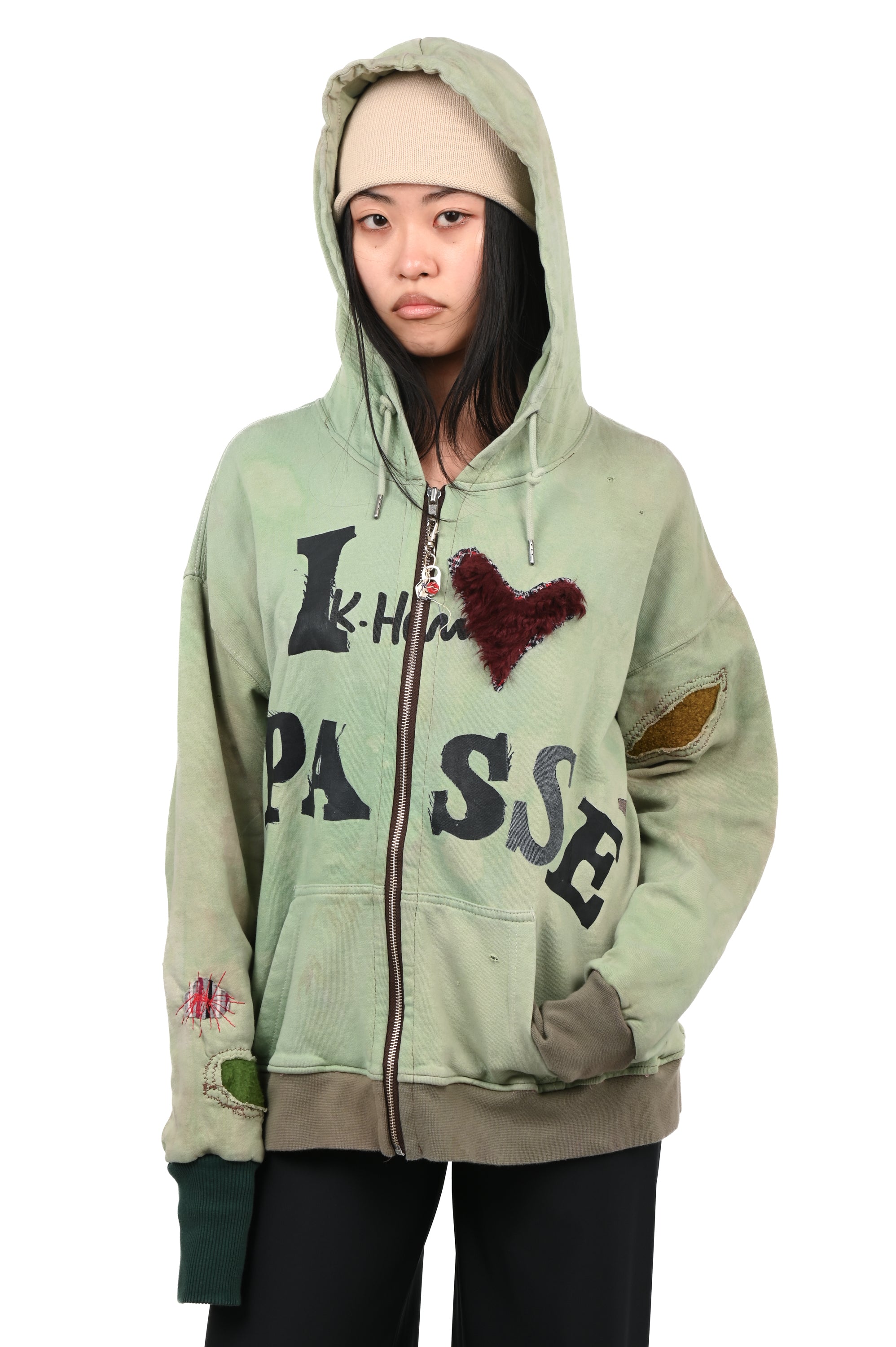 Pocket Money - I <3 Passé Hoodie - Green