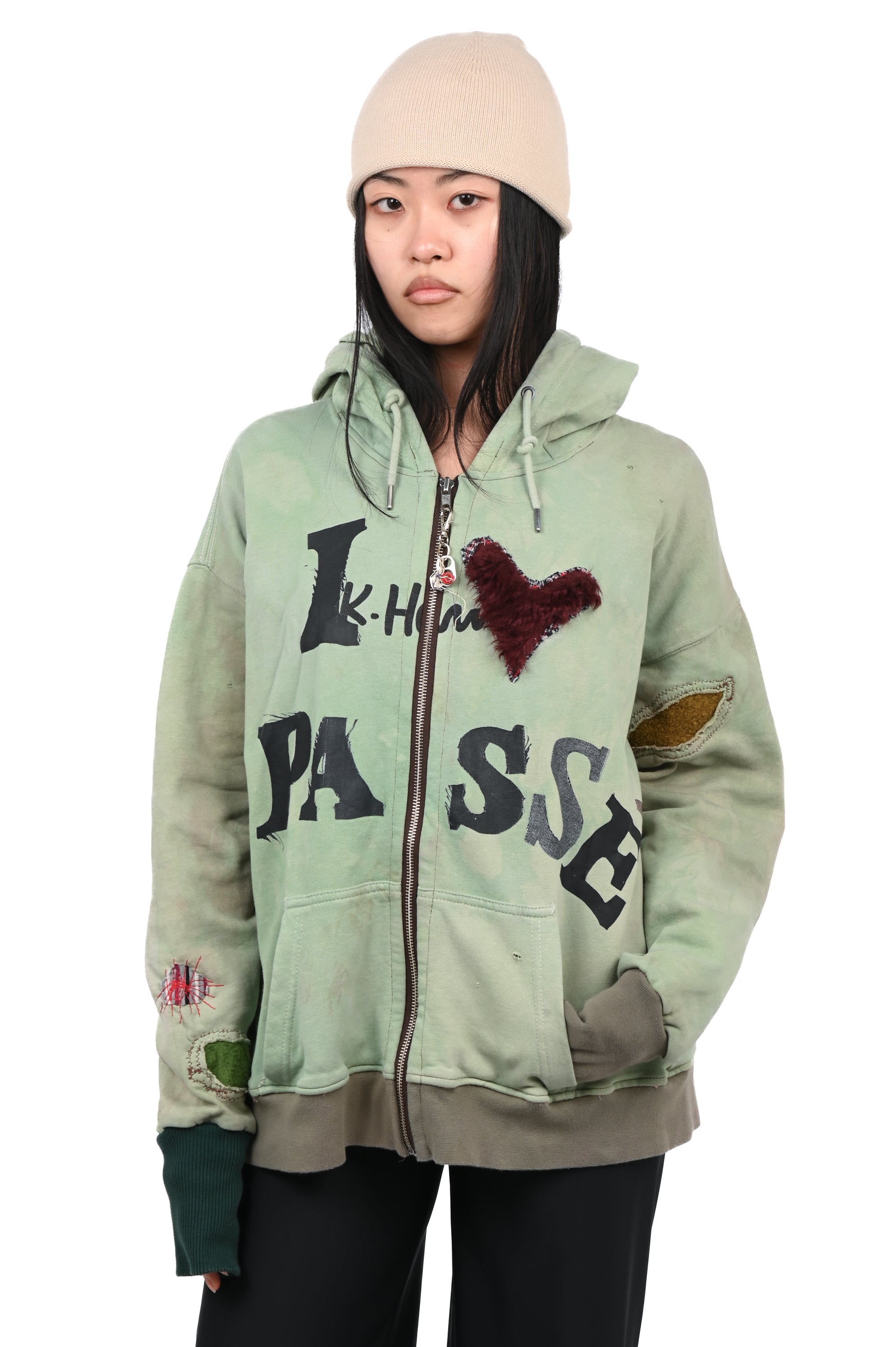 Pocket Money - I <3 Passé Hoodie - Green