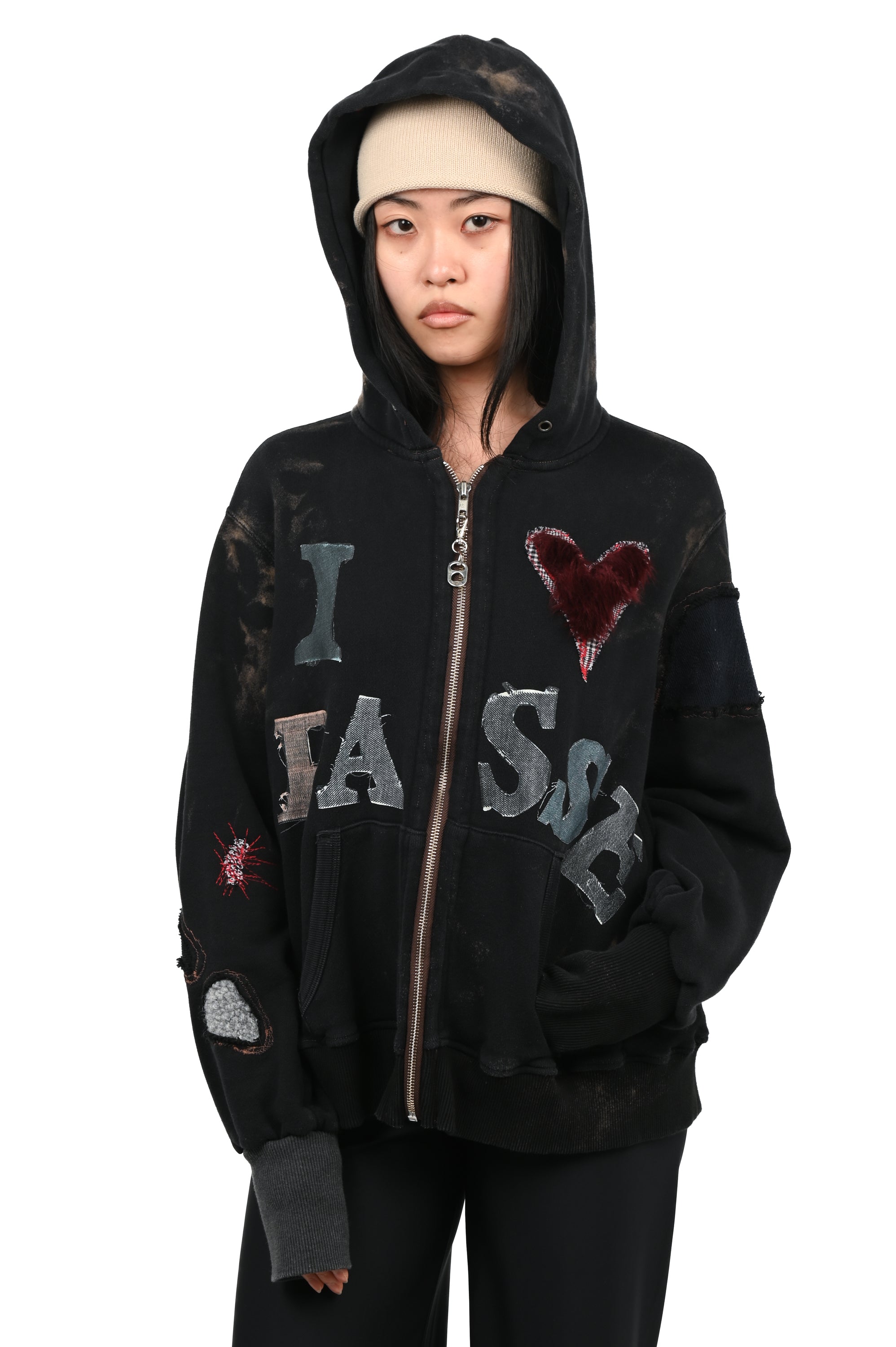 Pocket Money - I <3 Passé Hoodie - Black