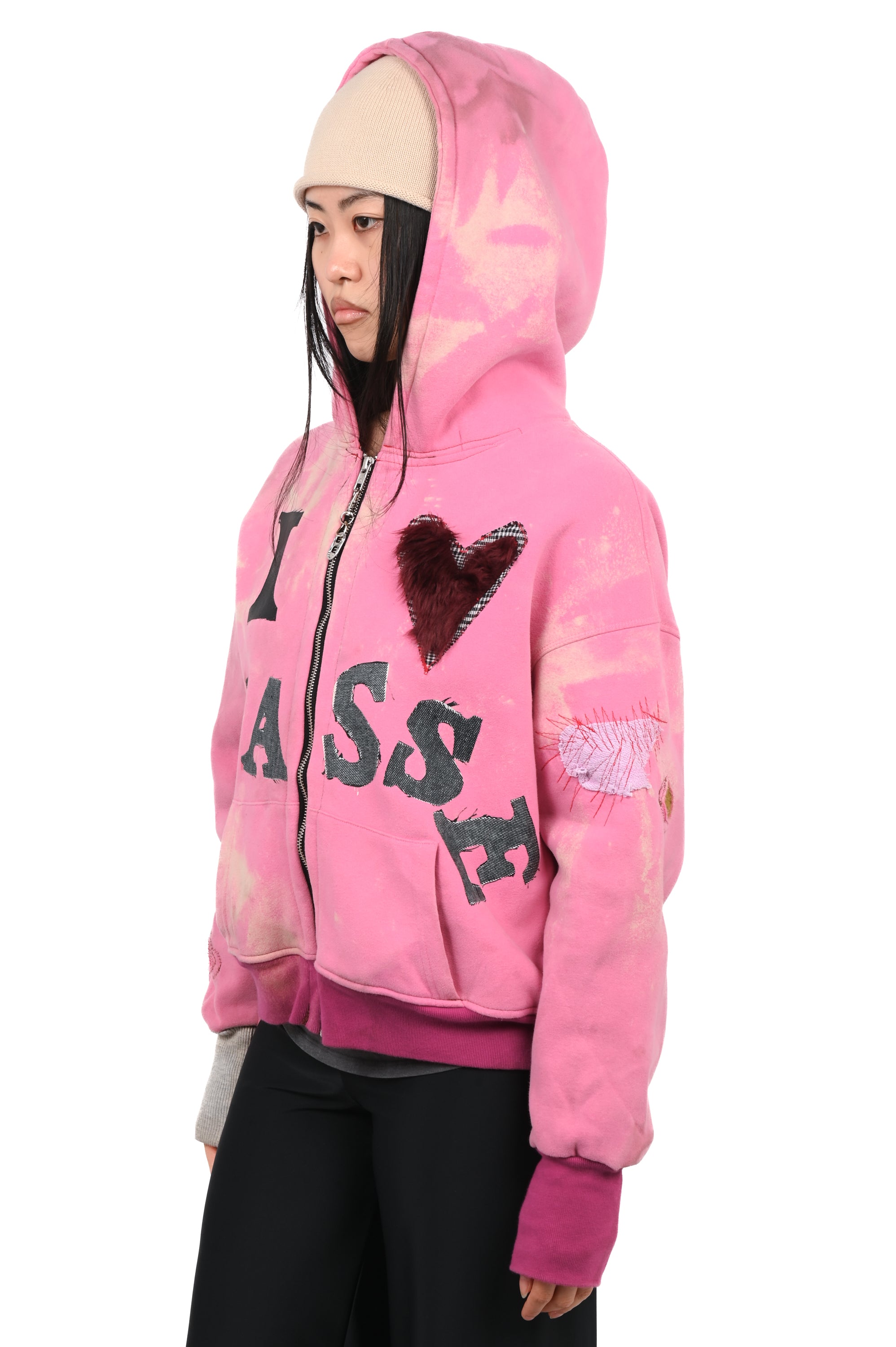 Pocket Money - I <3 Passé Hoodie - Pink