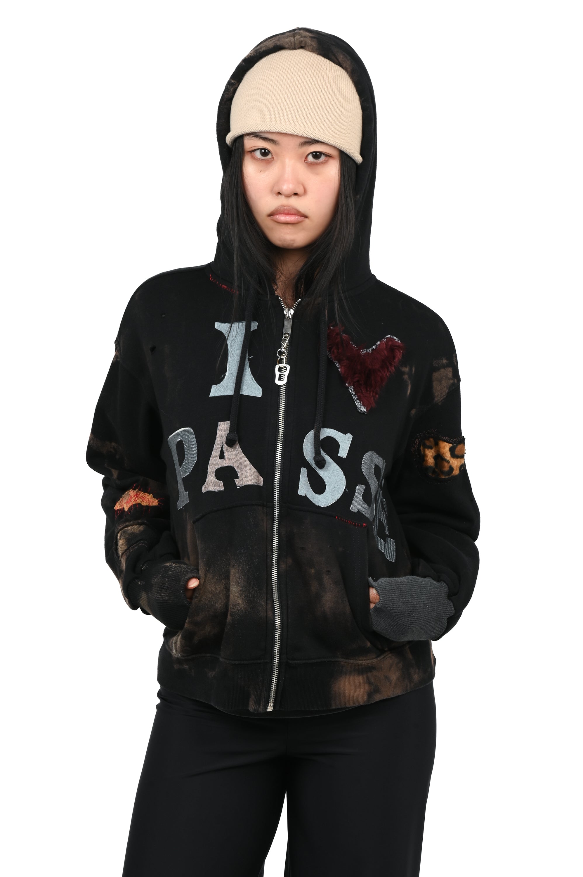 Pocket Money - I <3 Passé Hoodie - Black