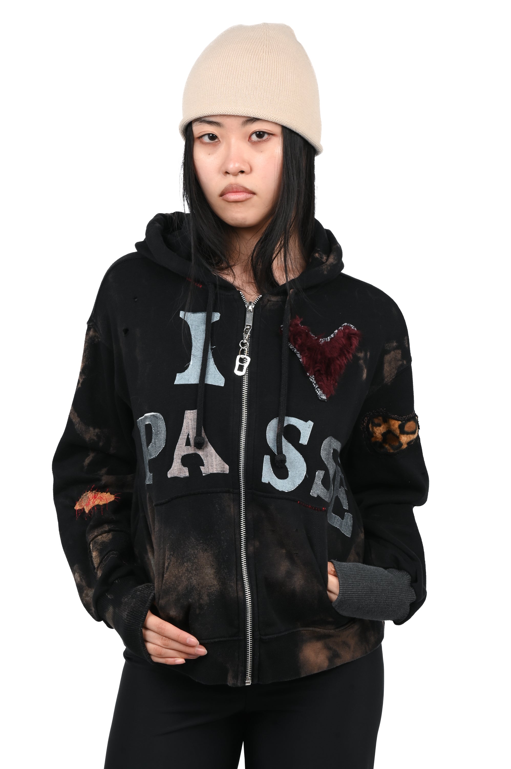 Pocket Money - I <3 Passé Hoodie - Black