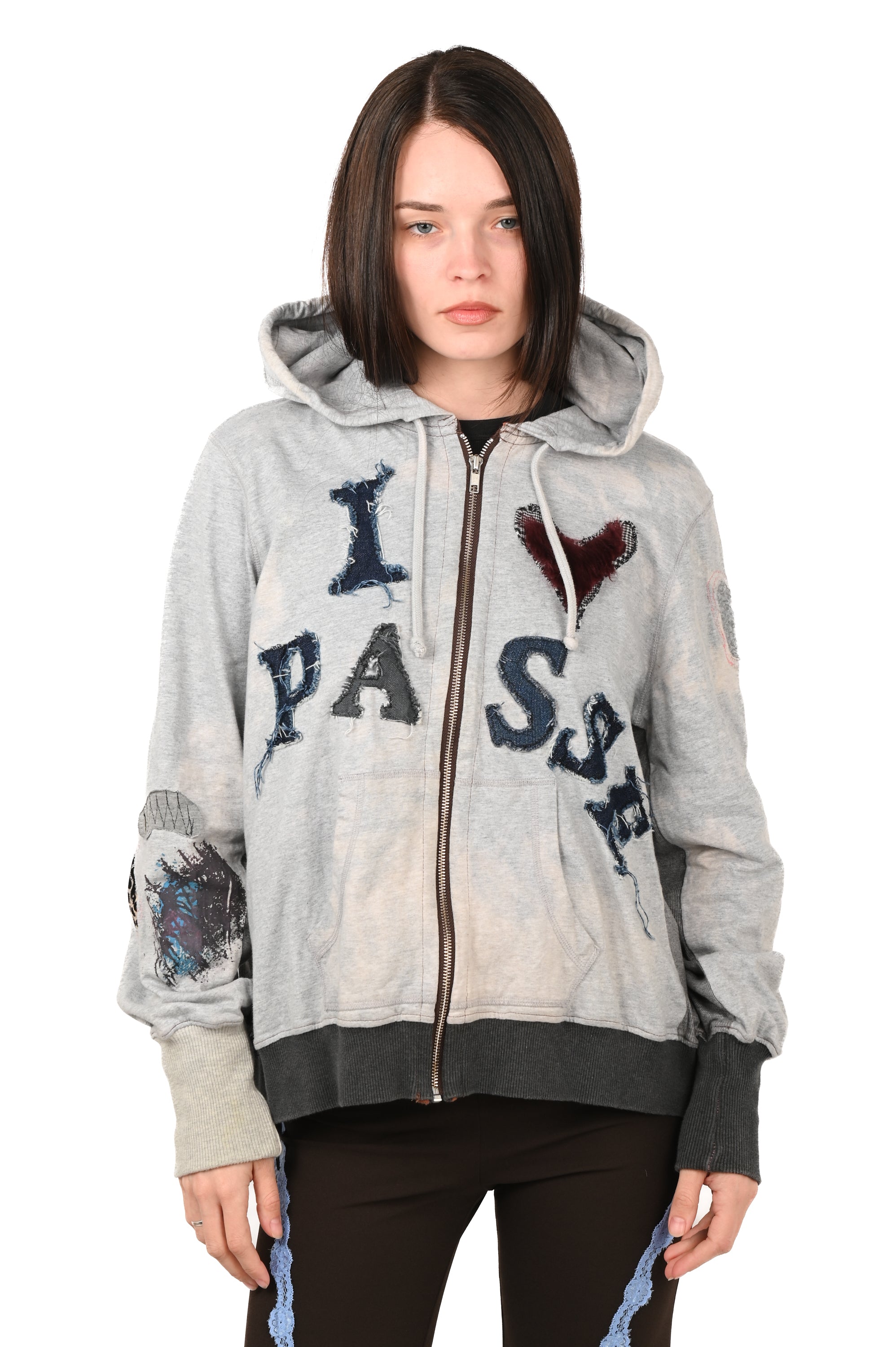 Pocket Money - I <3 Passé Hoodie - Grey
