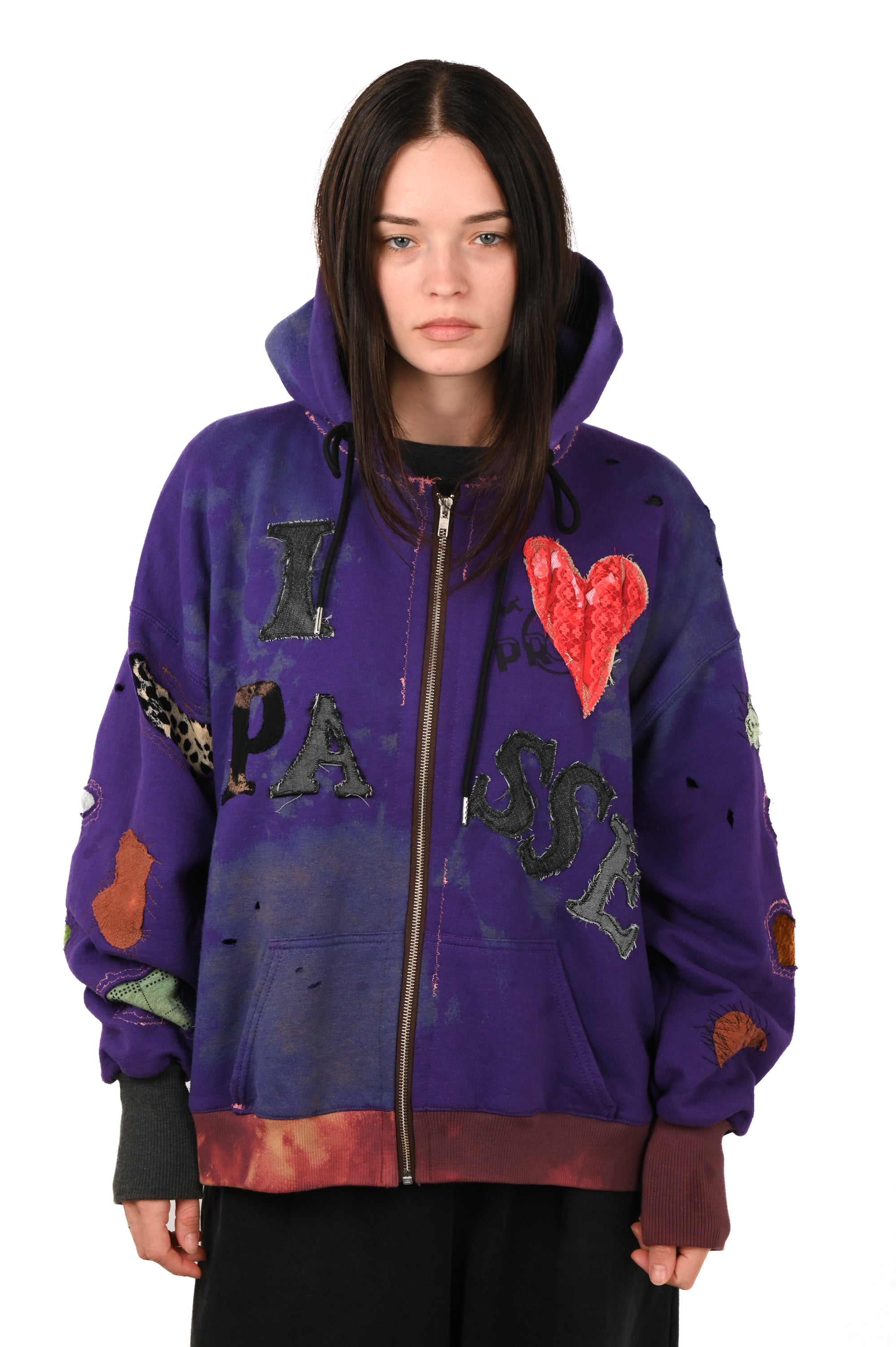 Pocket Money - I <3 Passé Hoodie - Purple