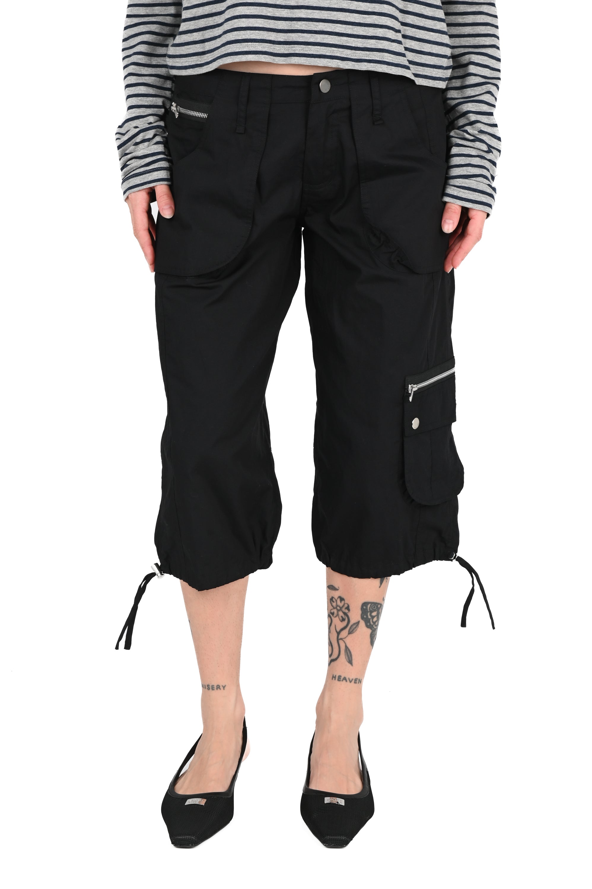 Sabi The Label - Iris Cargo Capris - Black