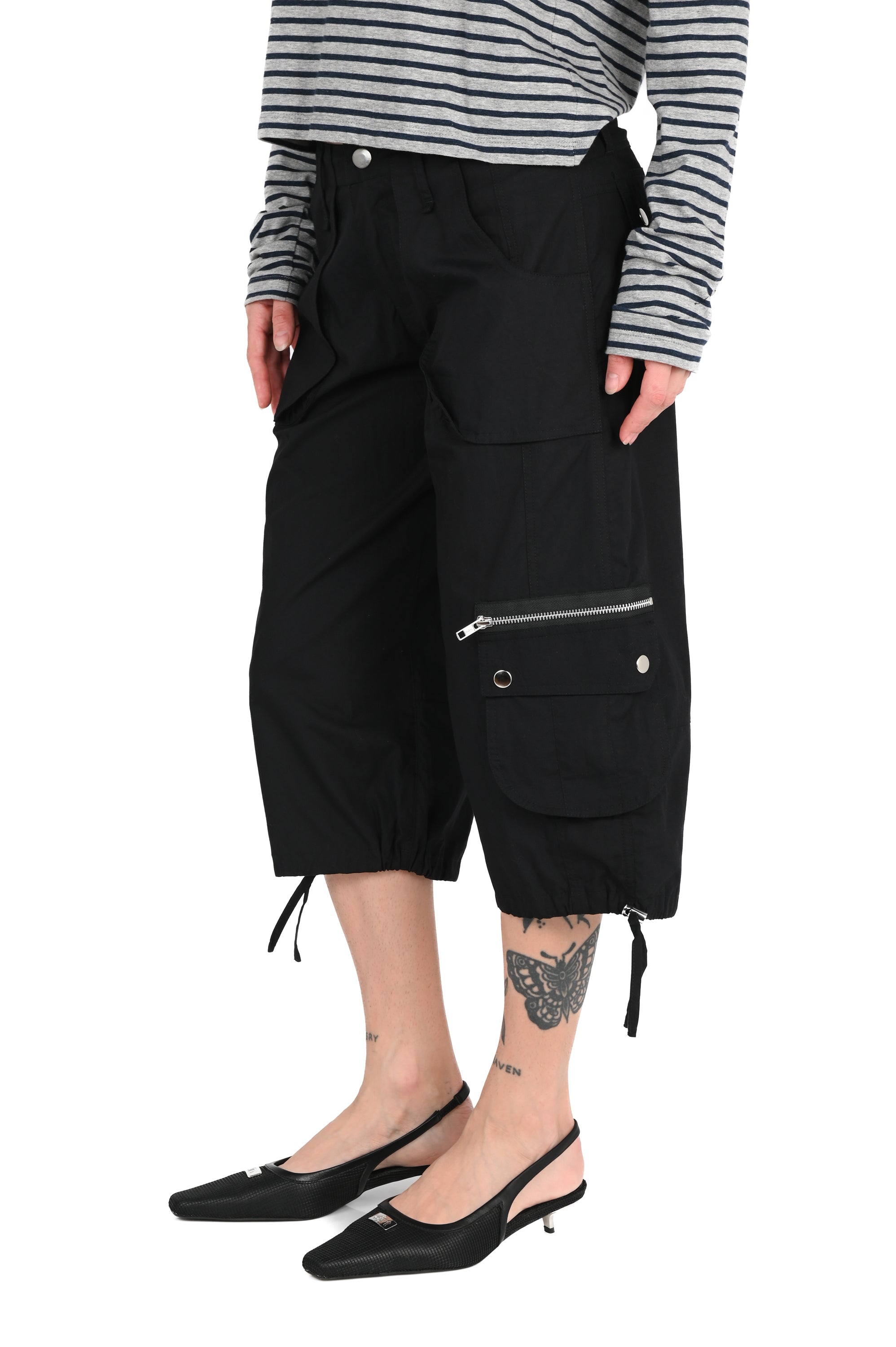 Sabi The Label - Iris Cargo Capris - Black