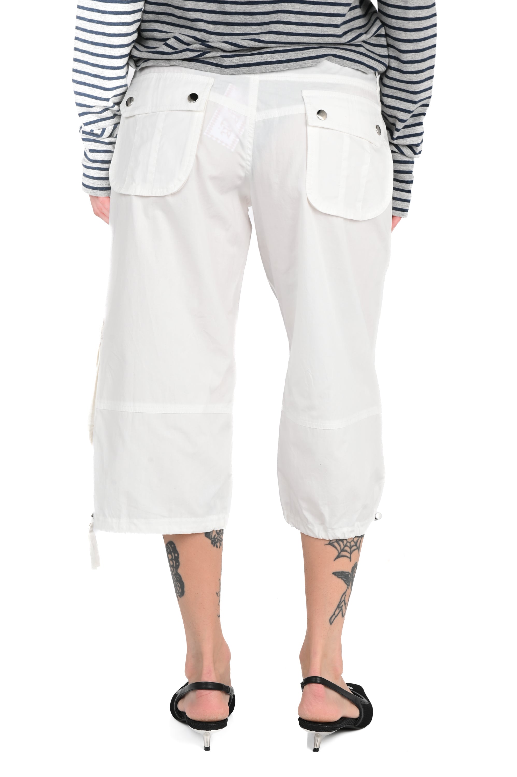 Sabi The Label - Iris Cargo Capris - White