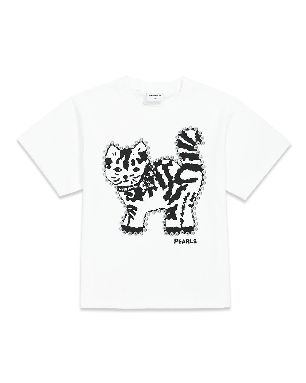 Pearls - Stud Muffin Tee - White