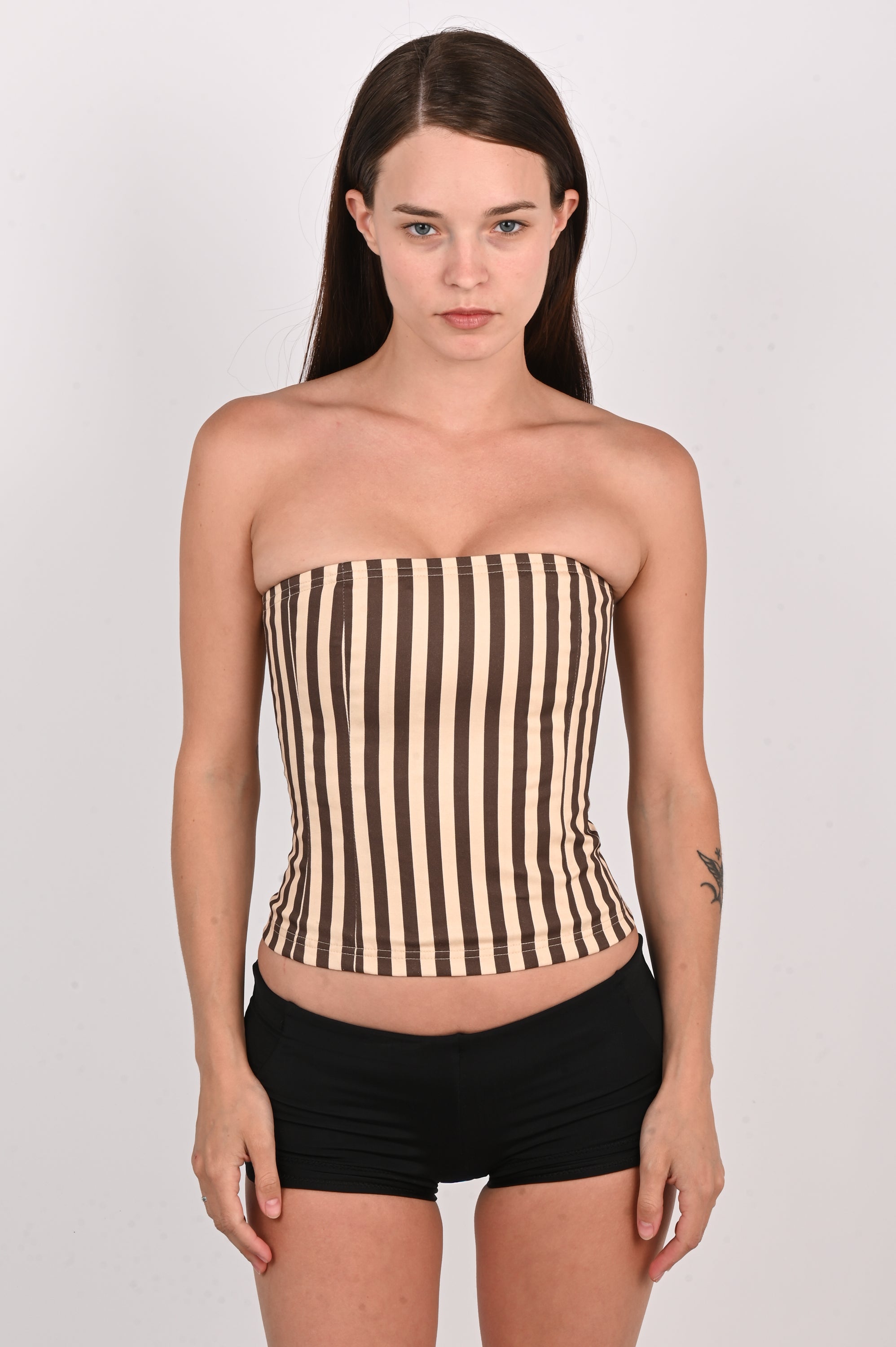 Lova Mohan - Classic Corset - Chocolate Stripe