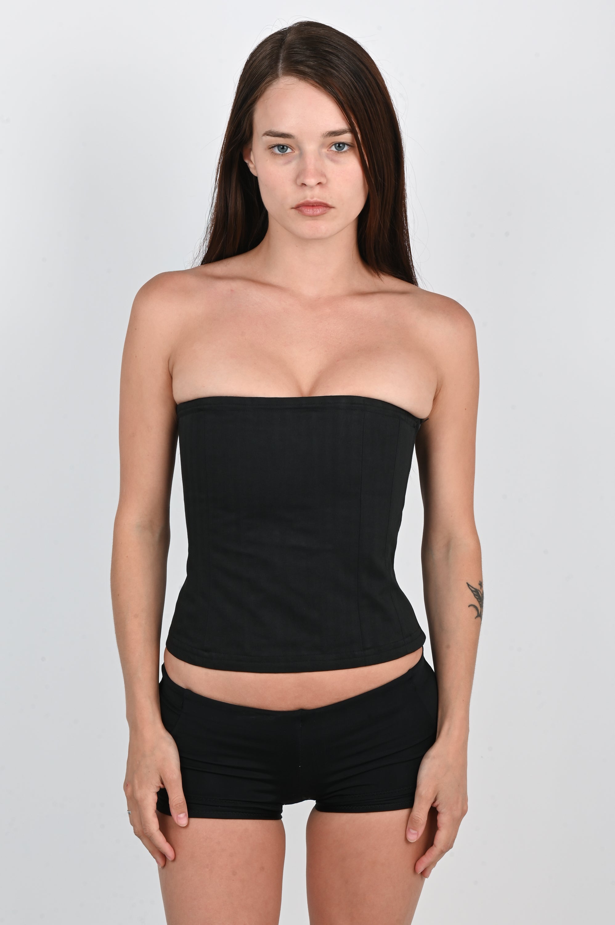Lova Mohan - Classic Corset - Black Herringbone