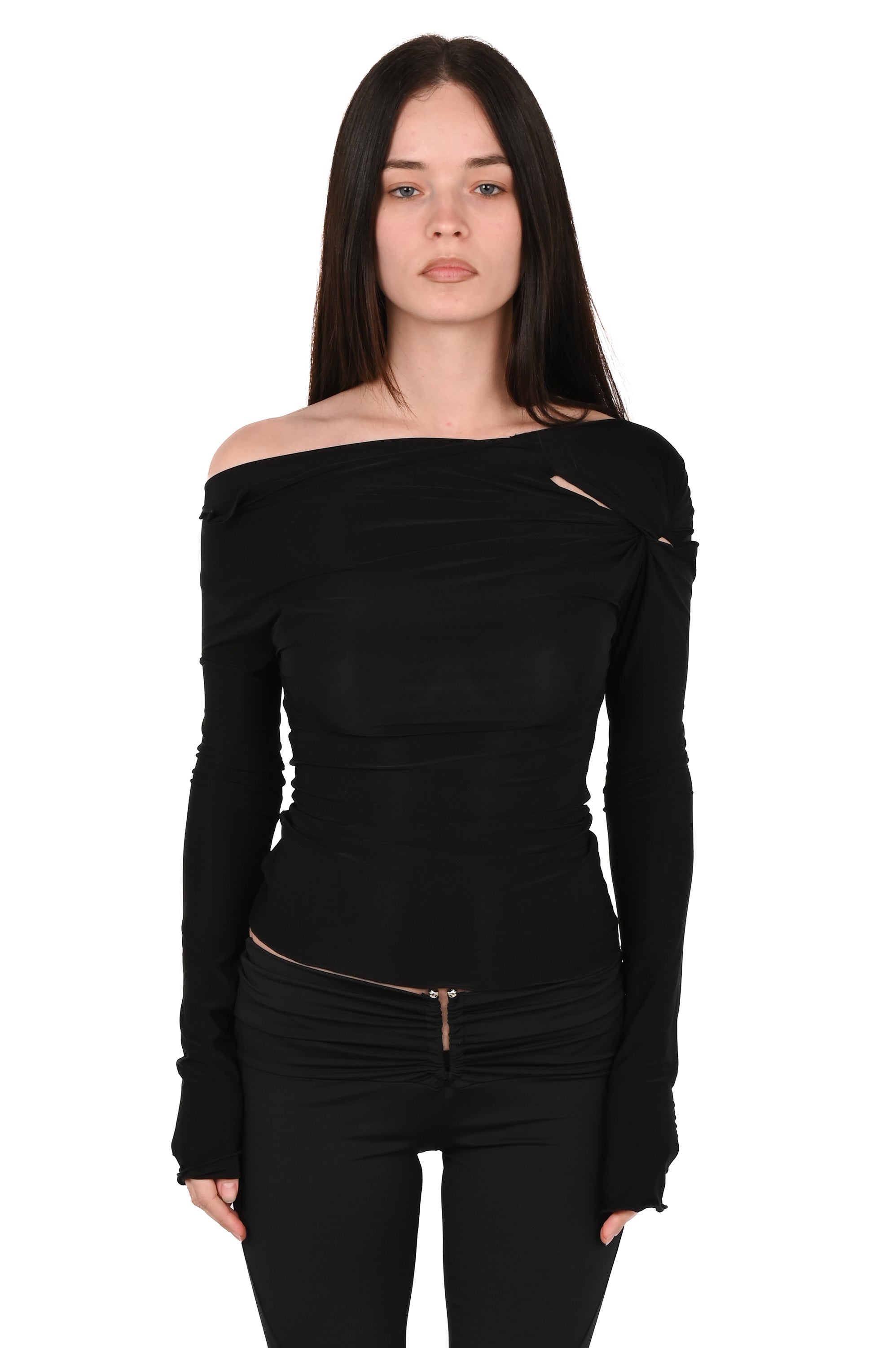 Hydra Opia - Twisted Long Sleeve - Black