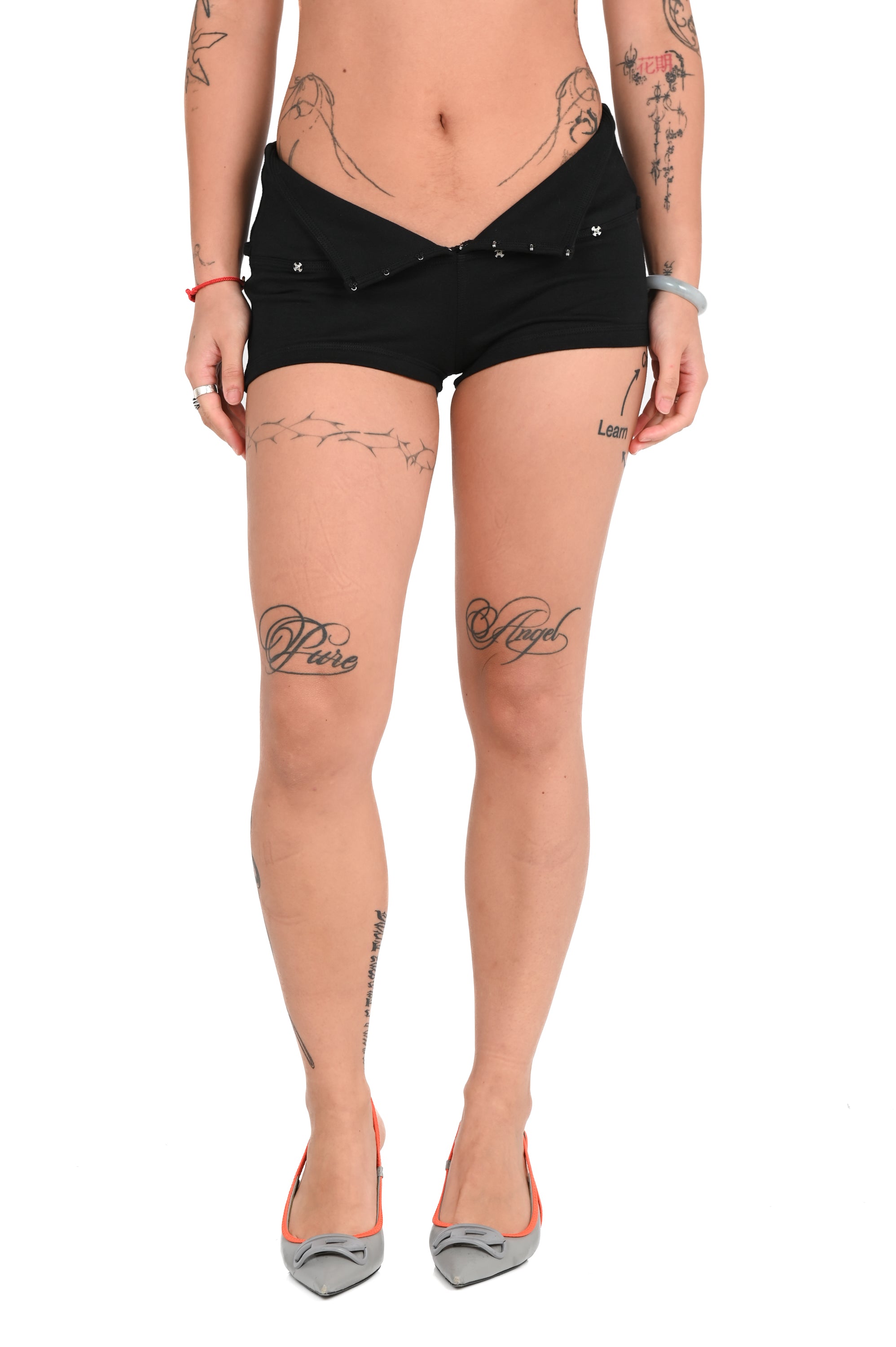 TOILÈ STUDIOS - Layer Mini Skirt + Micro Short - Black