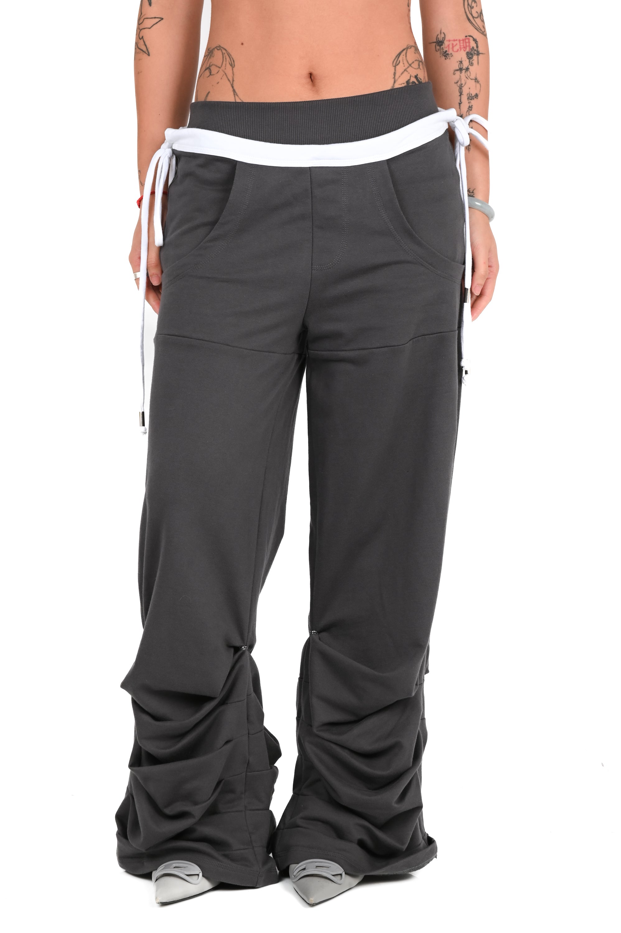 TOILÈ STUDIOS - Detachable Snap Slacks - Charcoal